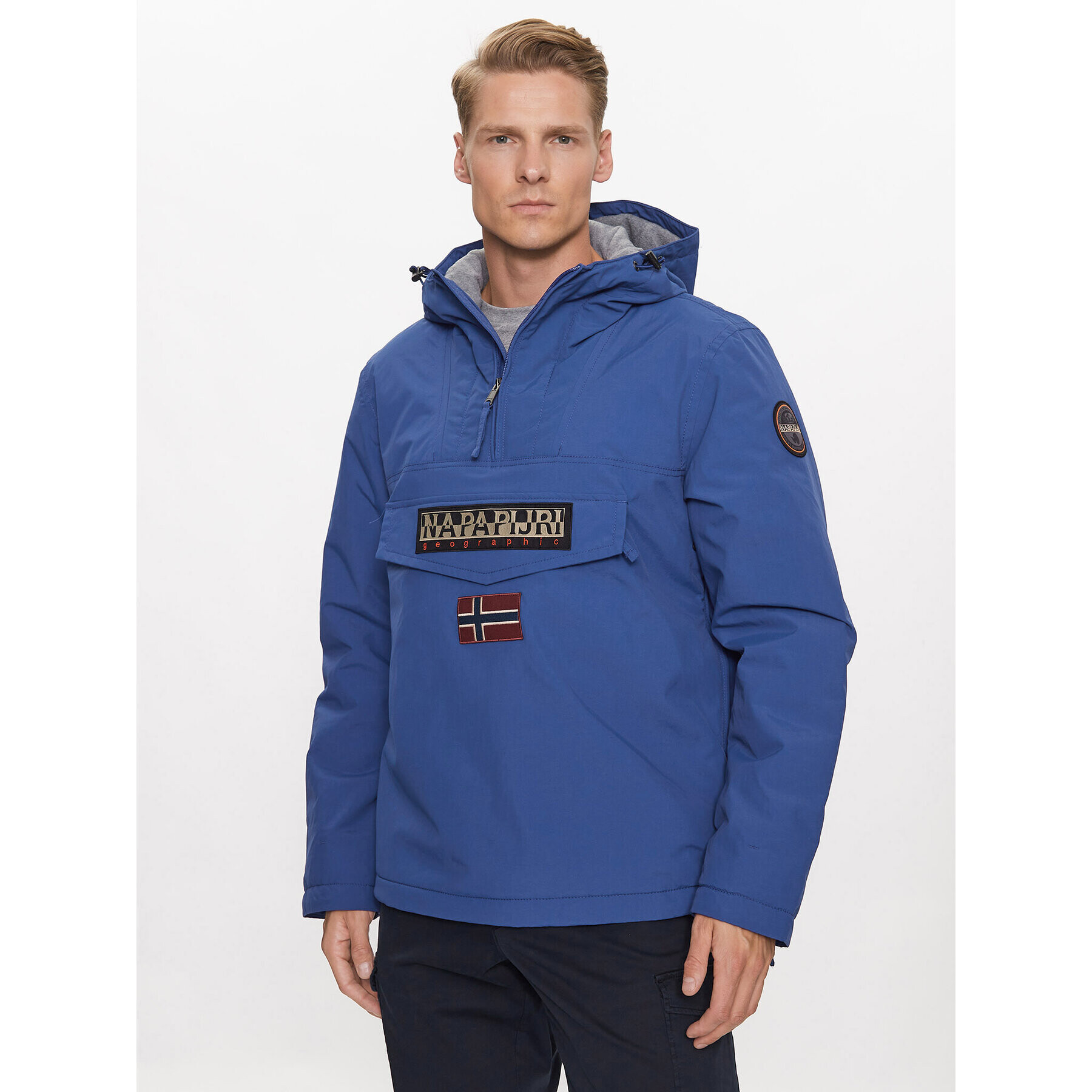 Napapijri Bunda anorak NP0A4GMC Modrá Regular Fit - Pepit.cz