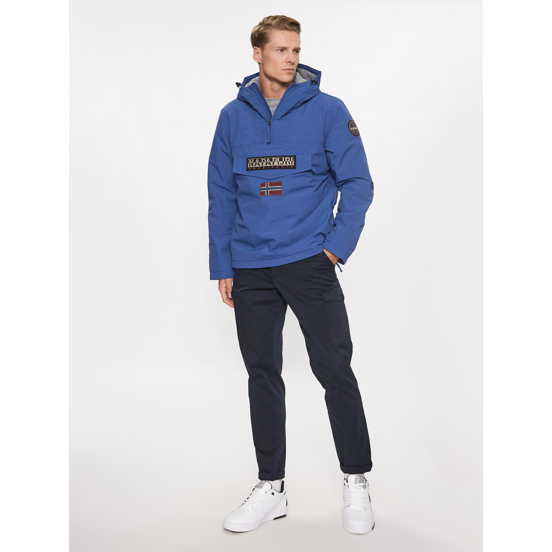 Napapijri Bunda anorak NP0A4GMC Modrá Regular Fit - Pepit.cz