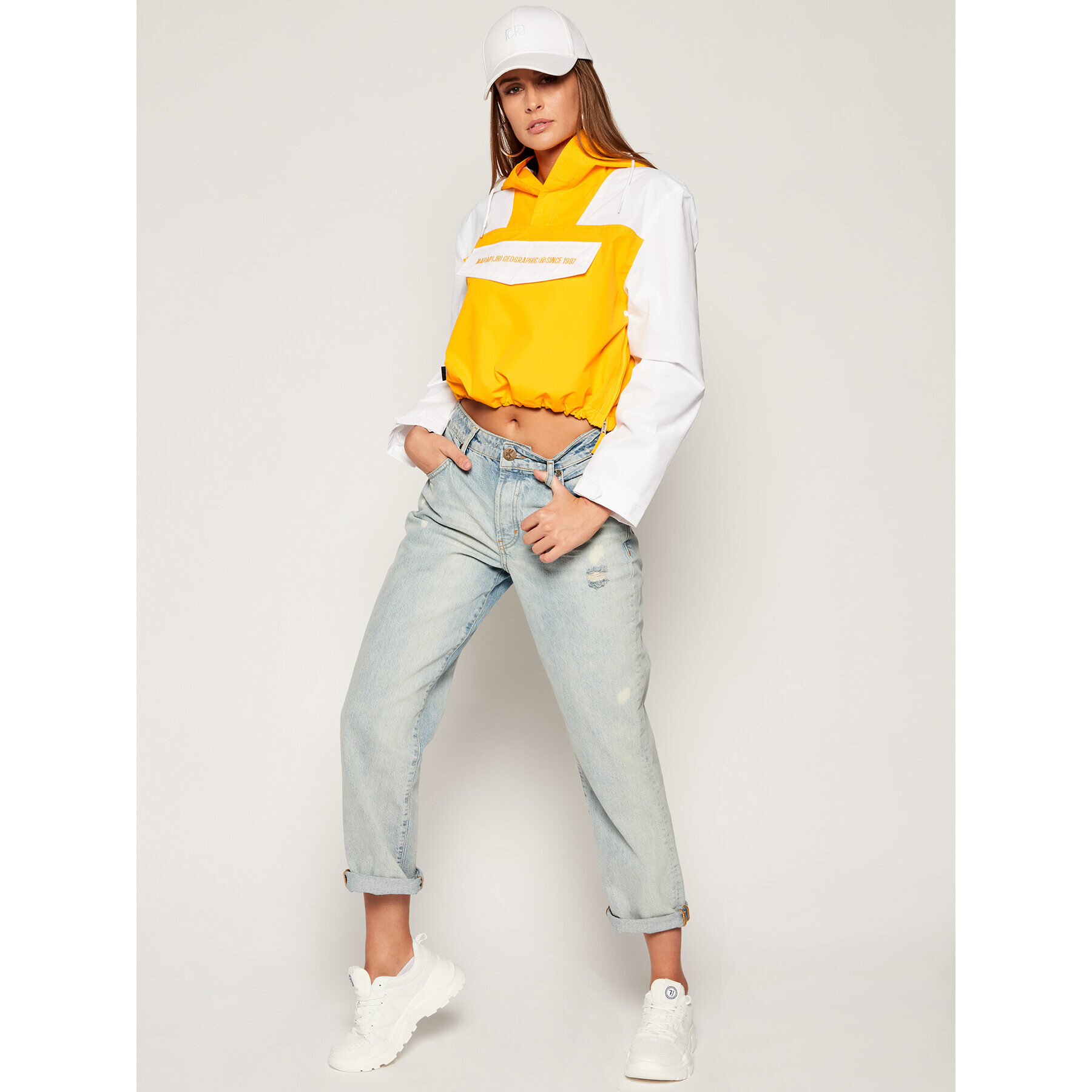 Napapijri Bunda anorak Rainforest Cropped N0YINU Žlutá Regular Fit - Pepit.cz