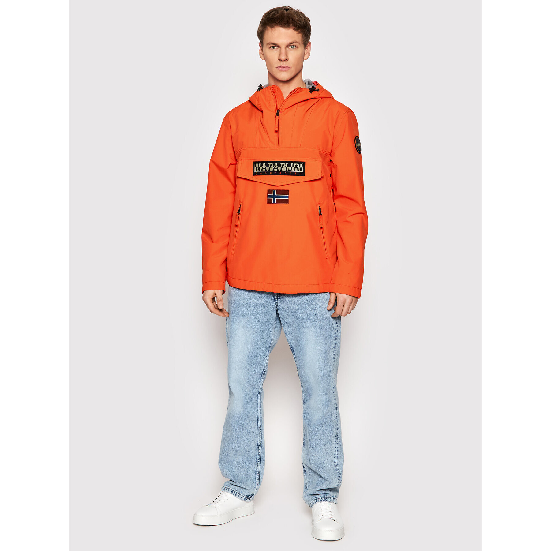 Napapijri Bunda anorak Rainforest NP0A4G7C Oranžová Regular Fit - Pepit.cz