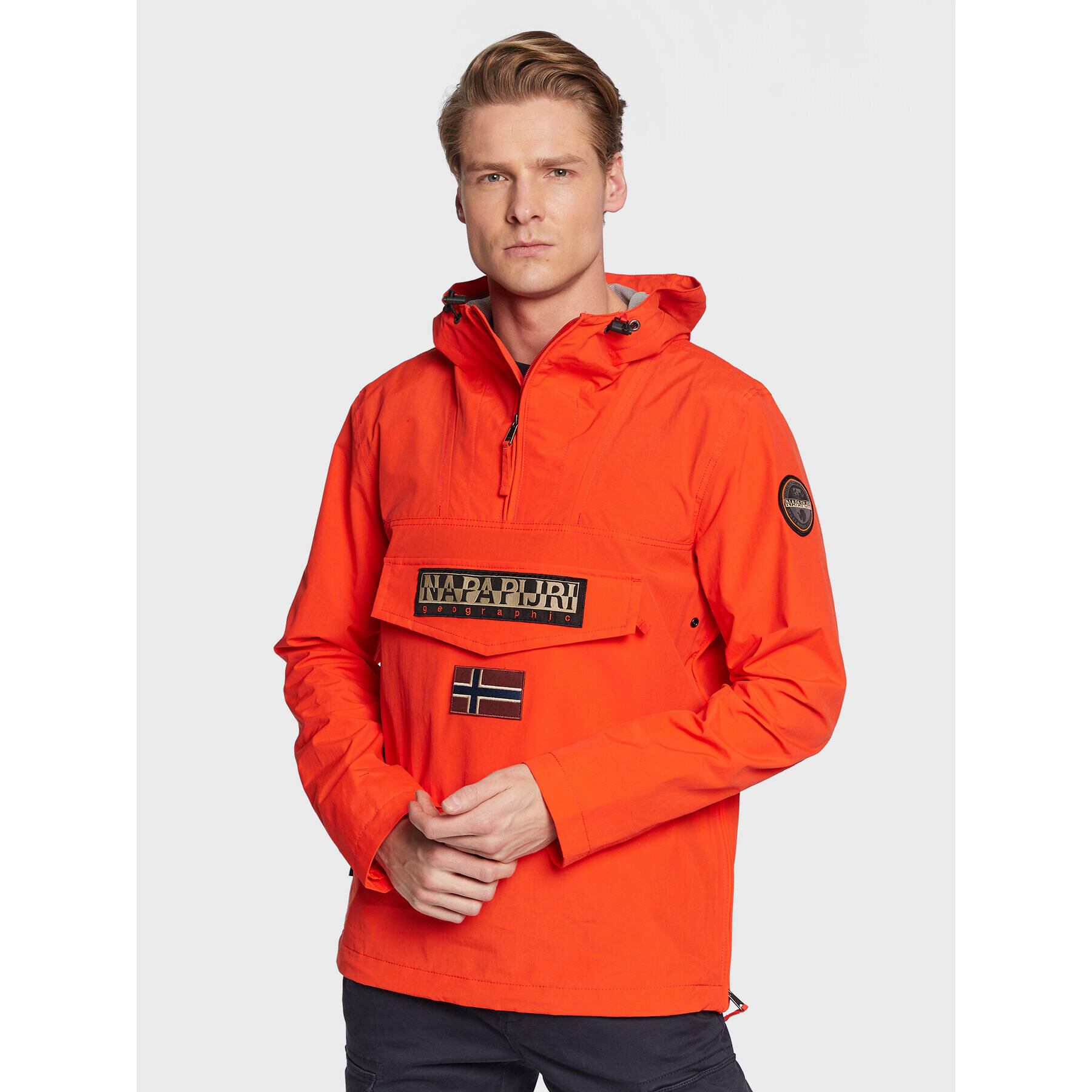 Napapijri Bunda anorak Rainforest NP0A4G7D Oranžová Regular Fit - Pepit.cz