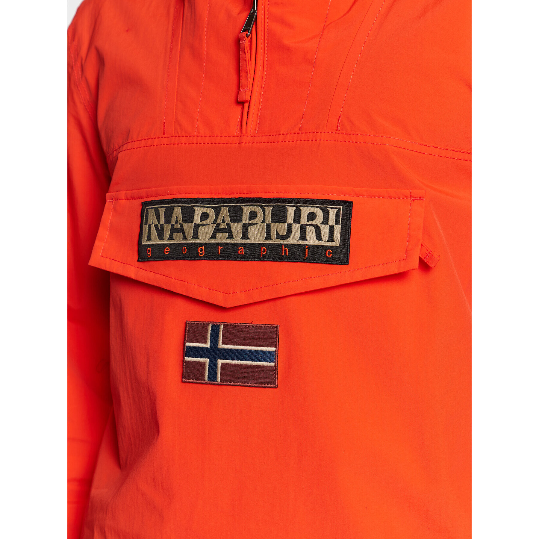 Napapijri Bunda anorak Rainforest NP0A4G7D Oranžová Regular Fit - Pepit.cz