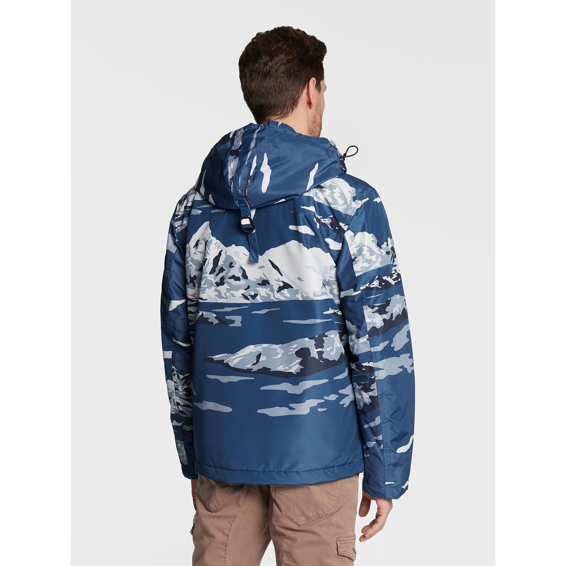 Napapijri Bunda anorak Rainforest NP0A4GME Modrá Regular Fit - Pepit.cz