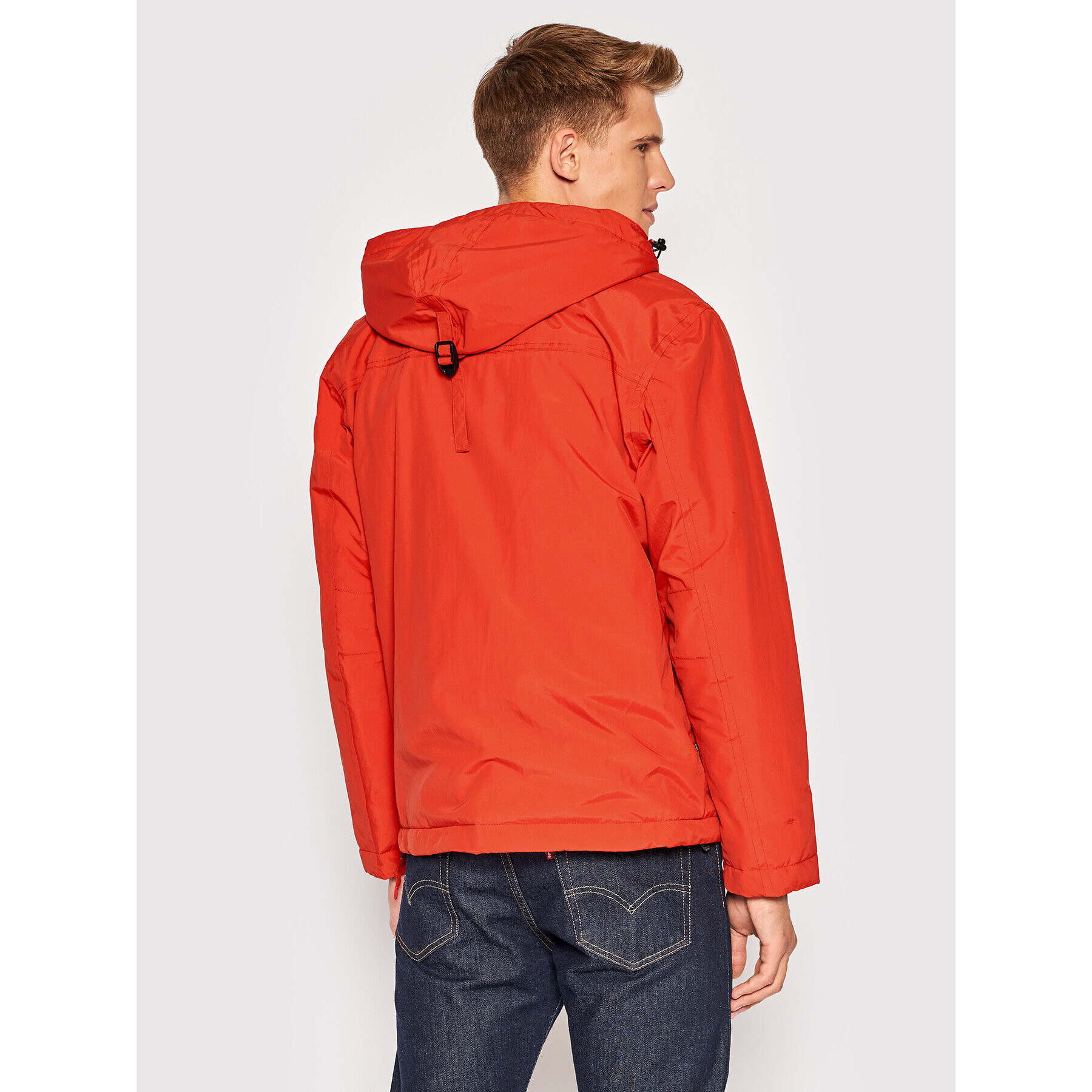 Napapijri Bunda anorak Rainforest Pocket 2 NP0A4GMD Červená Regular Fit - Pepit.cz