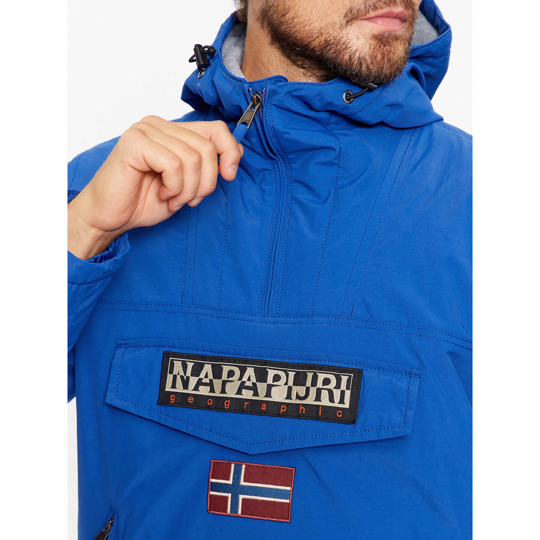 Napapijri Bunda anorak Rainforest Pocket 2 NP0A4GMD Tmavomodrá Regular Fit - Pepit.cz