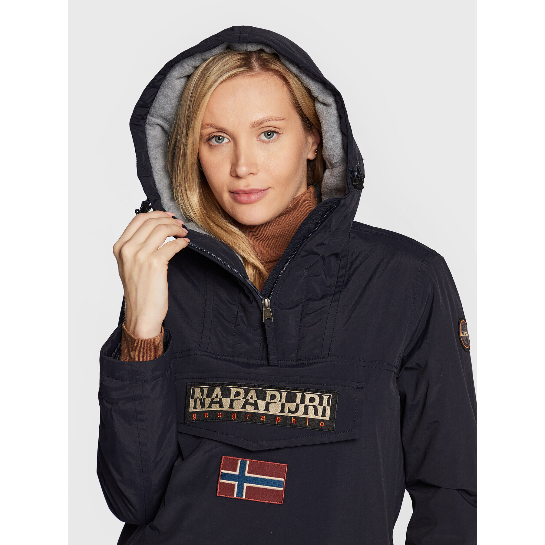 Napapijri Bunda anorak Rainforest Wint P0A4GM5 Tmavomodrá Regular Fit - Pepit.cz