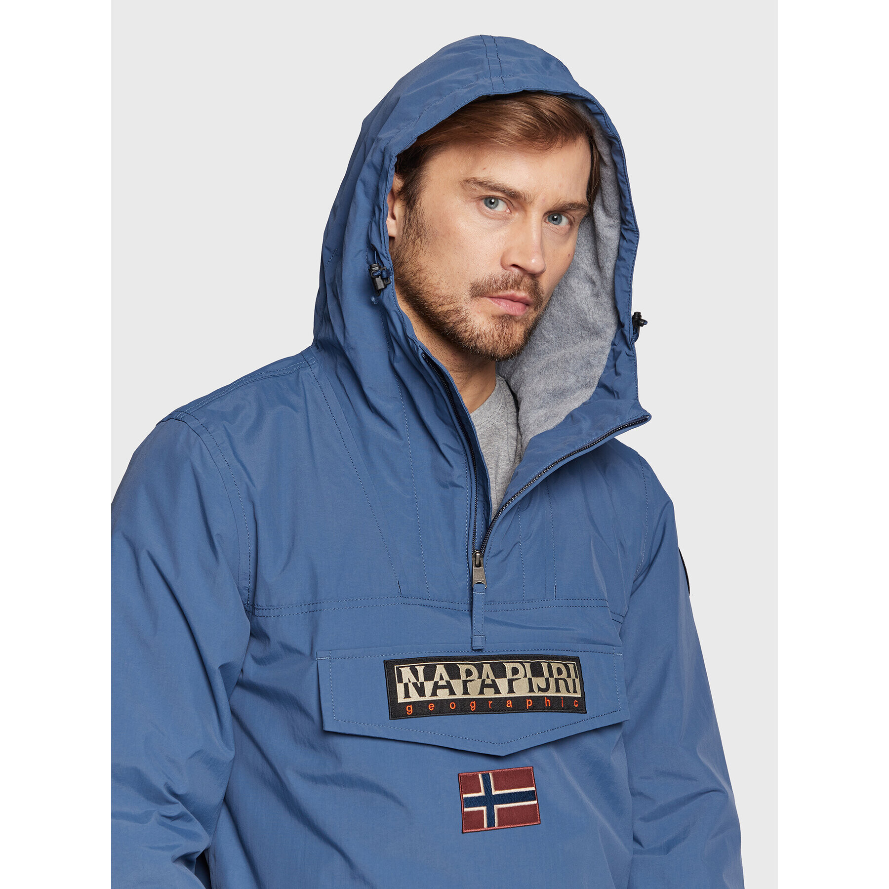 Napapijri Bunda anorak Rainforest Winter 3 NP0A4GMC Modrá Regular Fit - Pepit.cz