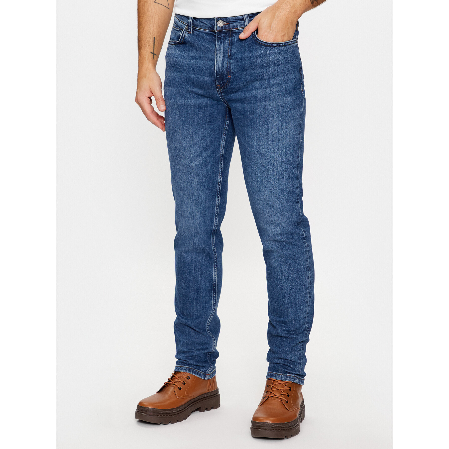 Napapijri Jeansy NP0A4HLQ Modrá Slim Fit - Pepit.cz