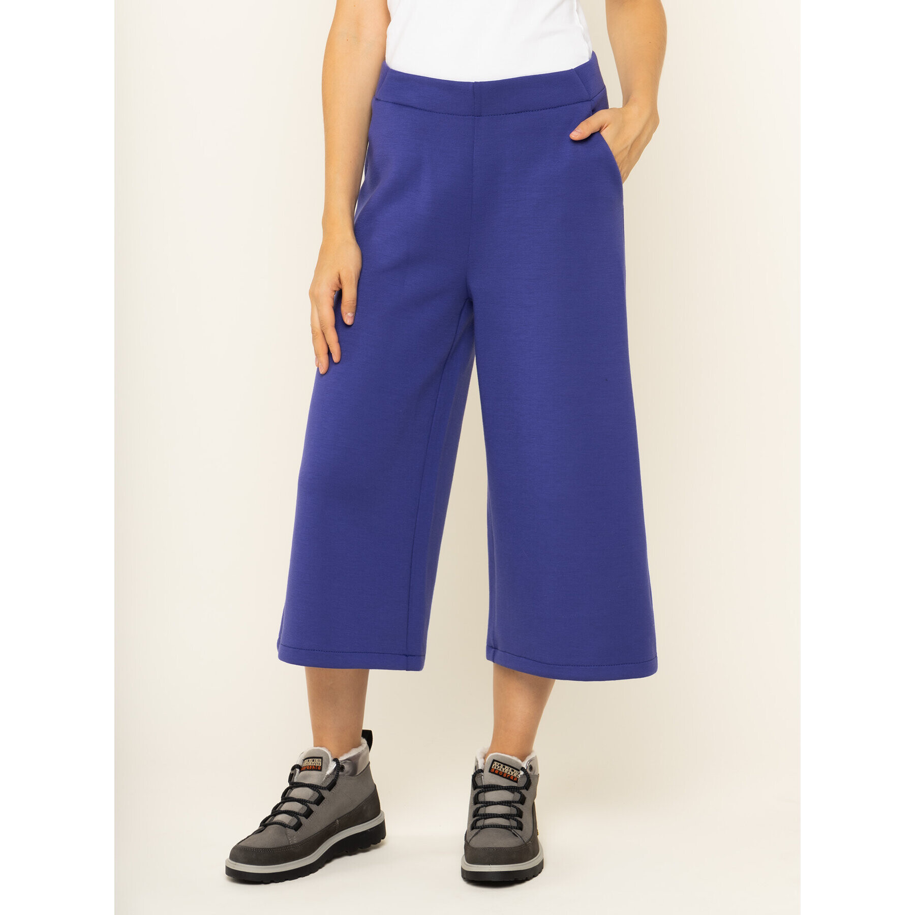 Napapijri Kalhoty culottes Miel Wide N0YJAH Fialová Regular Fit - Pepit.cz