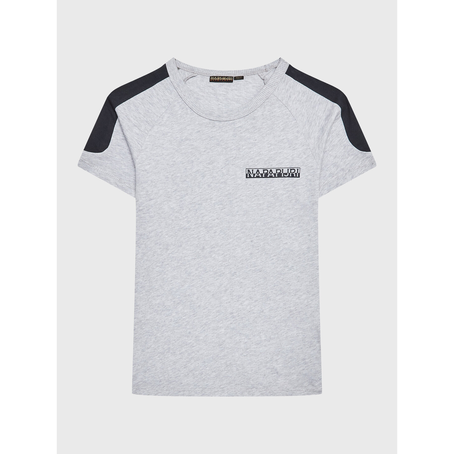 Napapijri T-Shirt NP0A4H2Y M Šedá Regular Fit - Pepit.cz