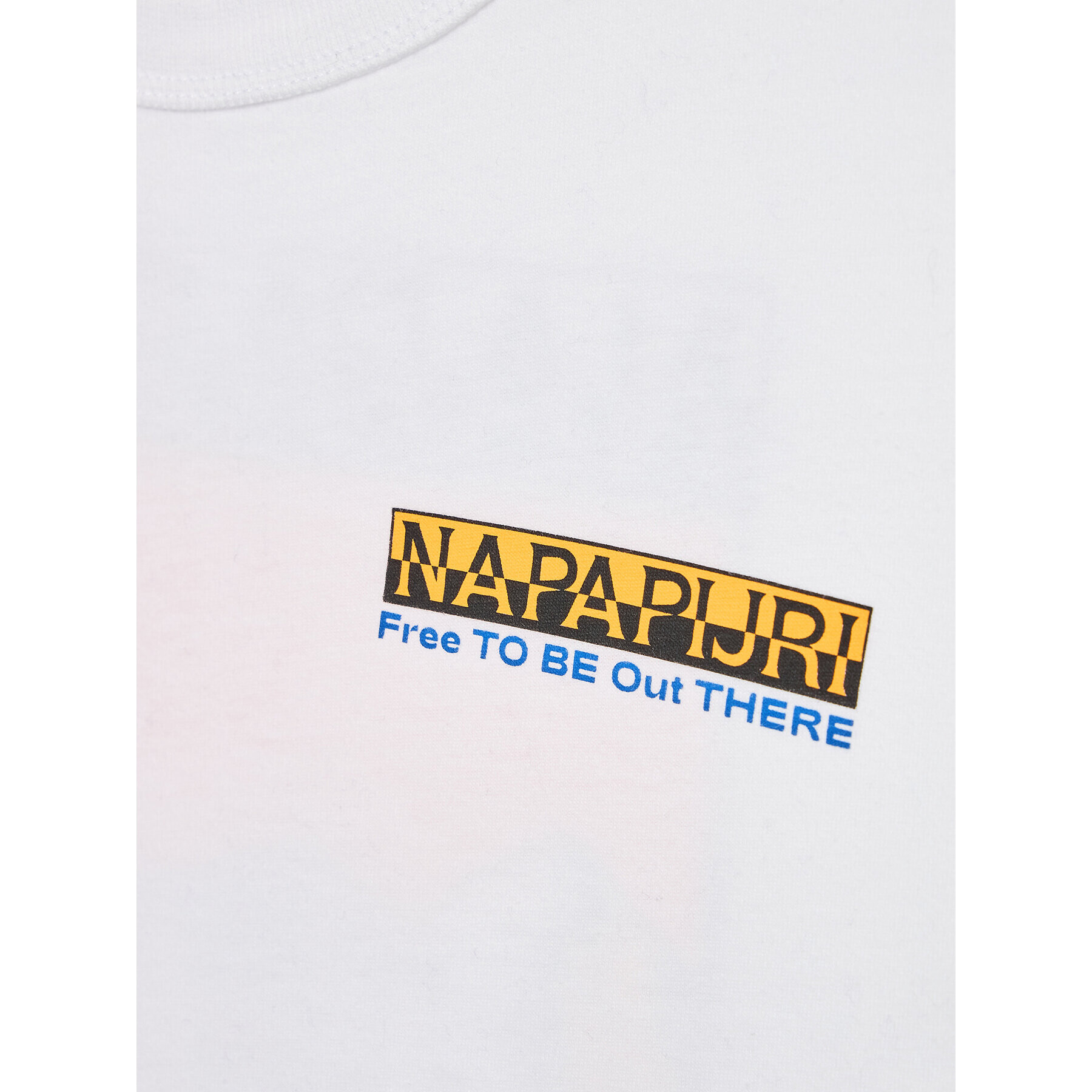 Napapijri T-Shirt NP0A4HGN D Bílá Regular Fit - Pepit.cz