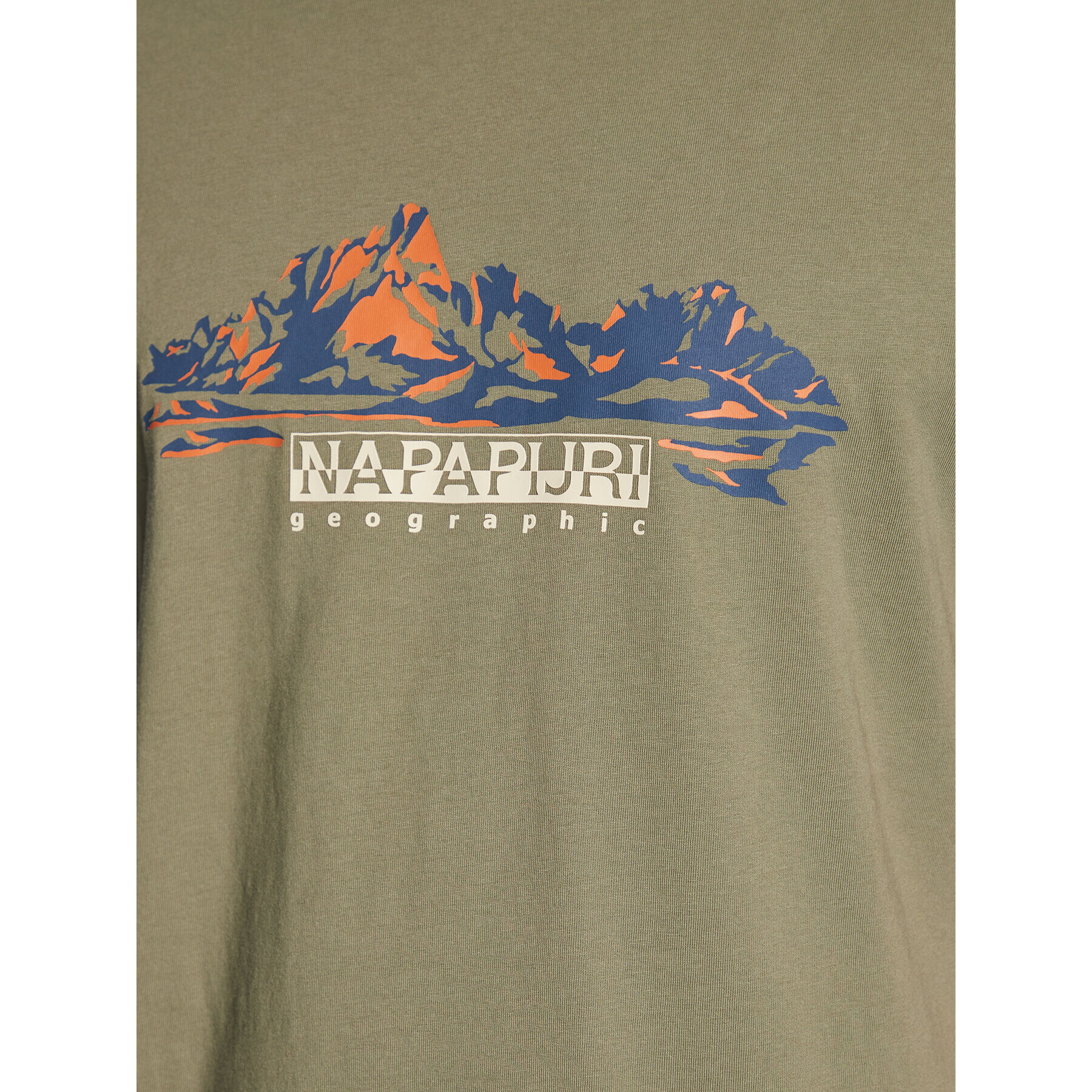 Napapijri T-Shirt S-Back Country Ss NP0A4GM1 Zelená Regular Fit - Pepit.cz