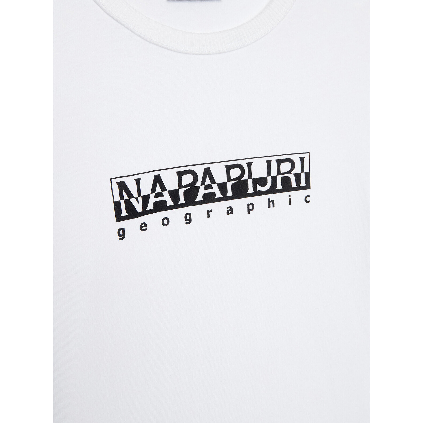 Napapijri T-Shirt S-Box NP0A4G4P D Bílá Regular Fit - Pepit.cz