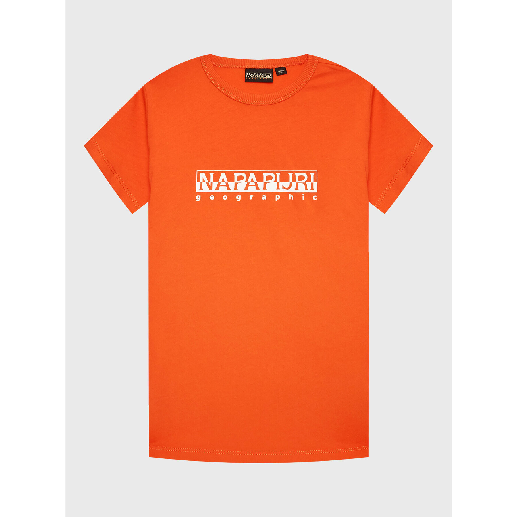 Napapijri T-Shirt S-Box NP0A4G4P D Oranžová Regular Fit - Pepit.cz