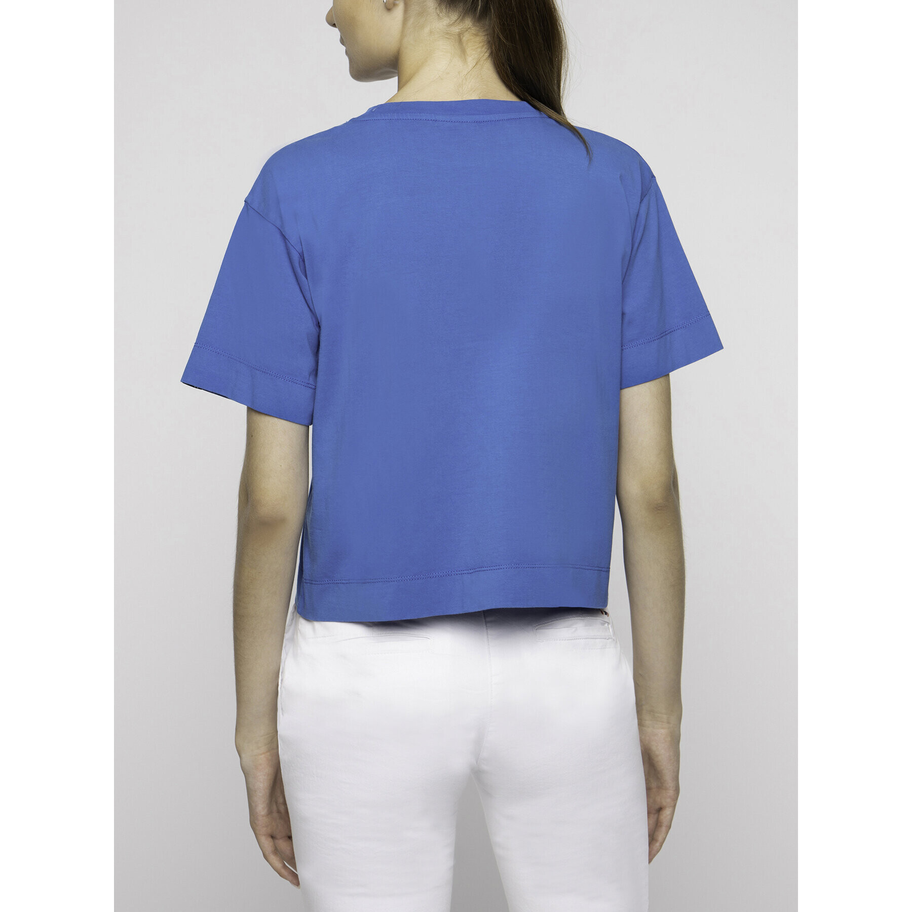 Napapijri T-Shirt Sait Cropped N0YINT Modrá Oversize - Pepit.cz