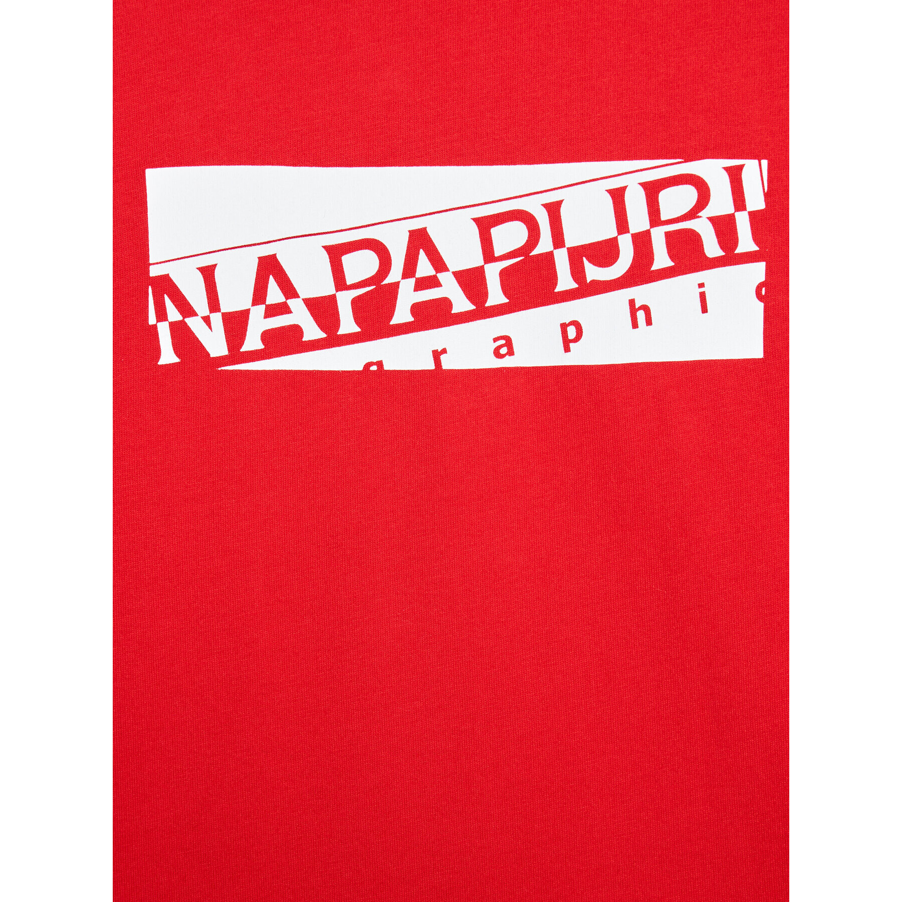 Napapijri T-Shirt Sob NP0A4FP7 S Červená Regular Fit - Pepit.cz