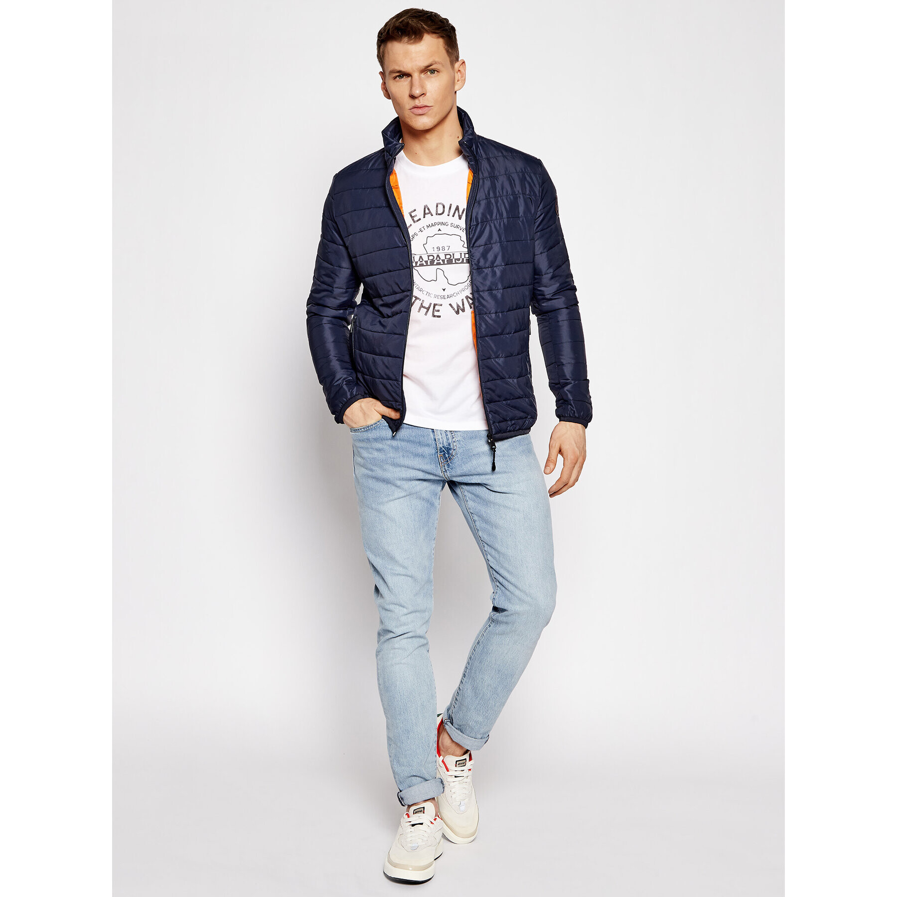 Napapijri Vatovaná bunda Acalmar 4 NP0A4F9X Tmavomodrá Slim Fit - Pepit.cz