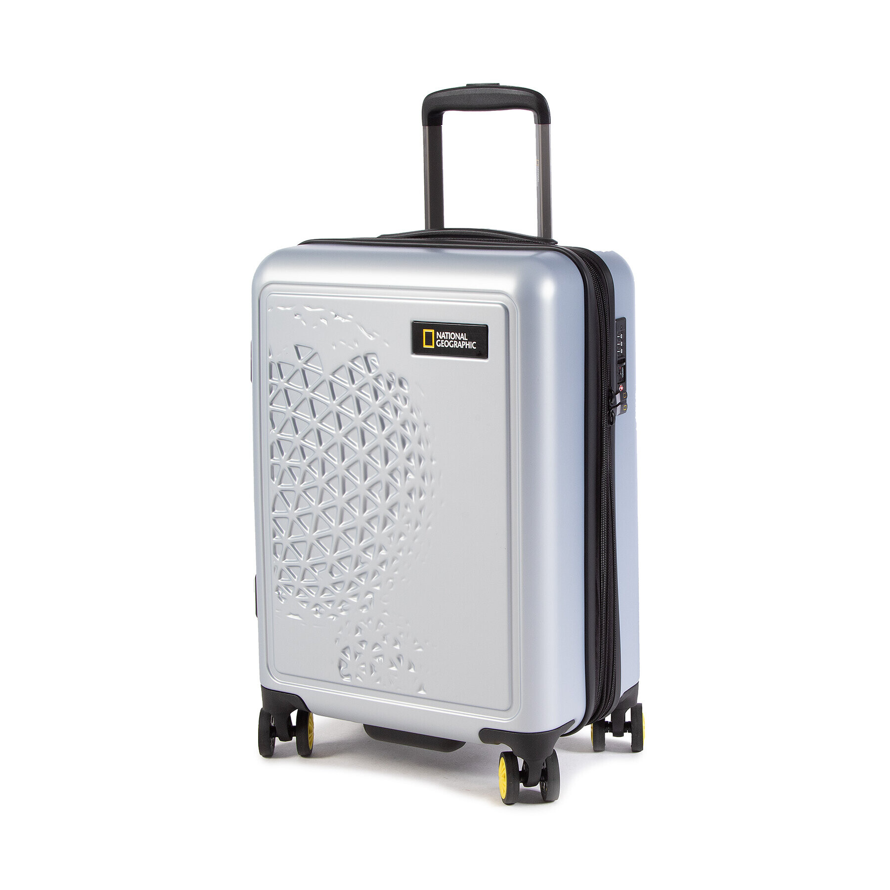 National Geographic Malý tvrdý kufr Luggage N162HA.49.23 Stříbrná - Pepit.cz