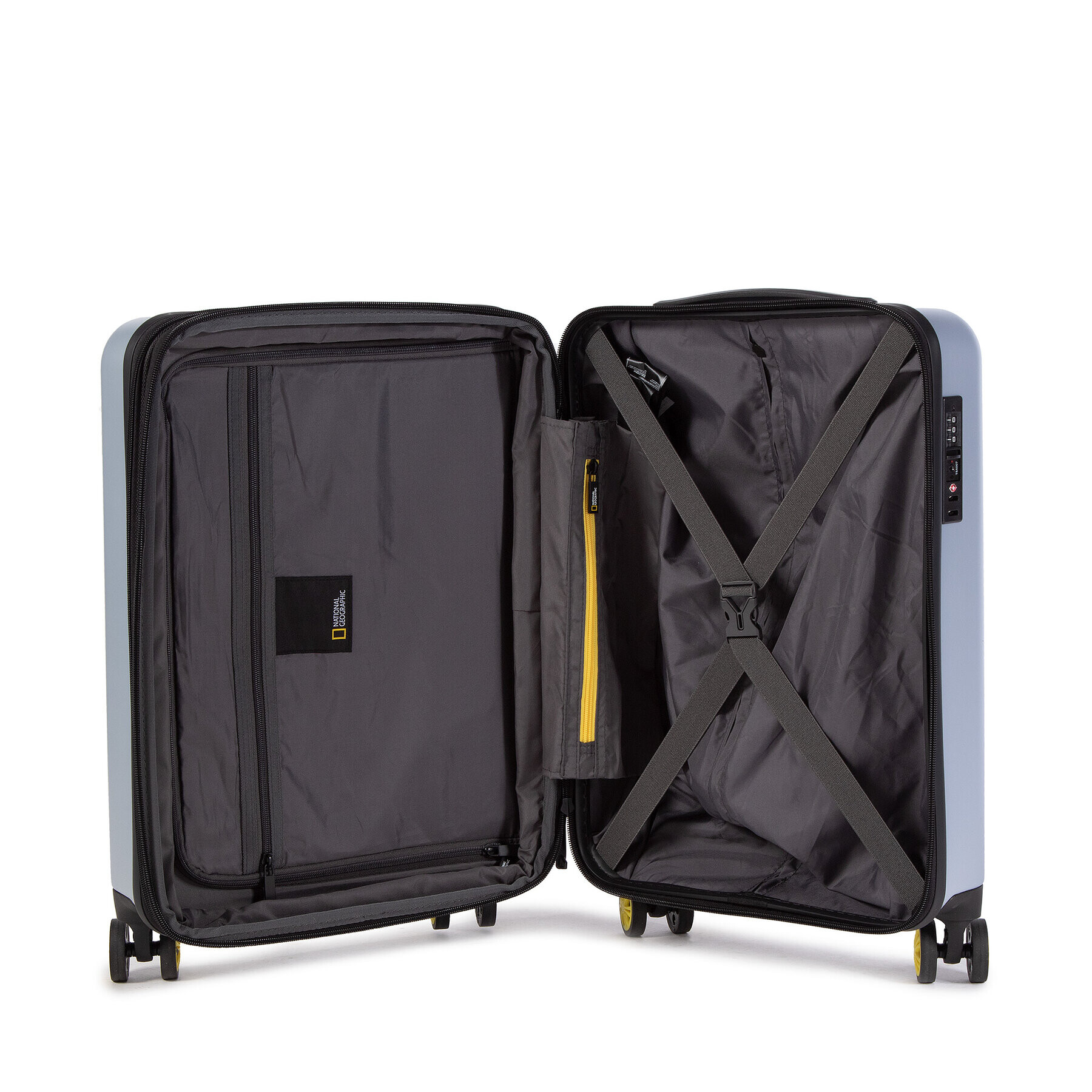 National Geographic Malý tvrdý kufr Luggage N162HA.49.23 Stříbrná - Pepit.cz