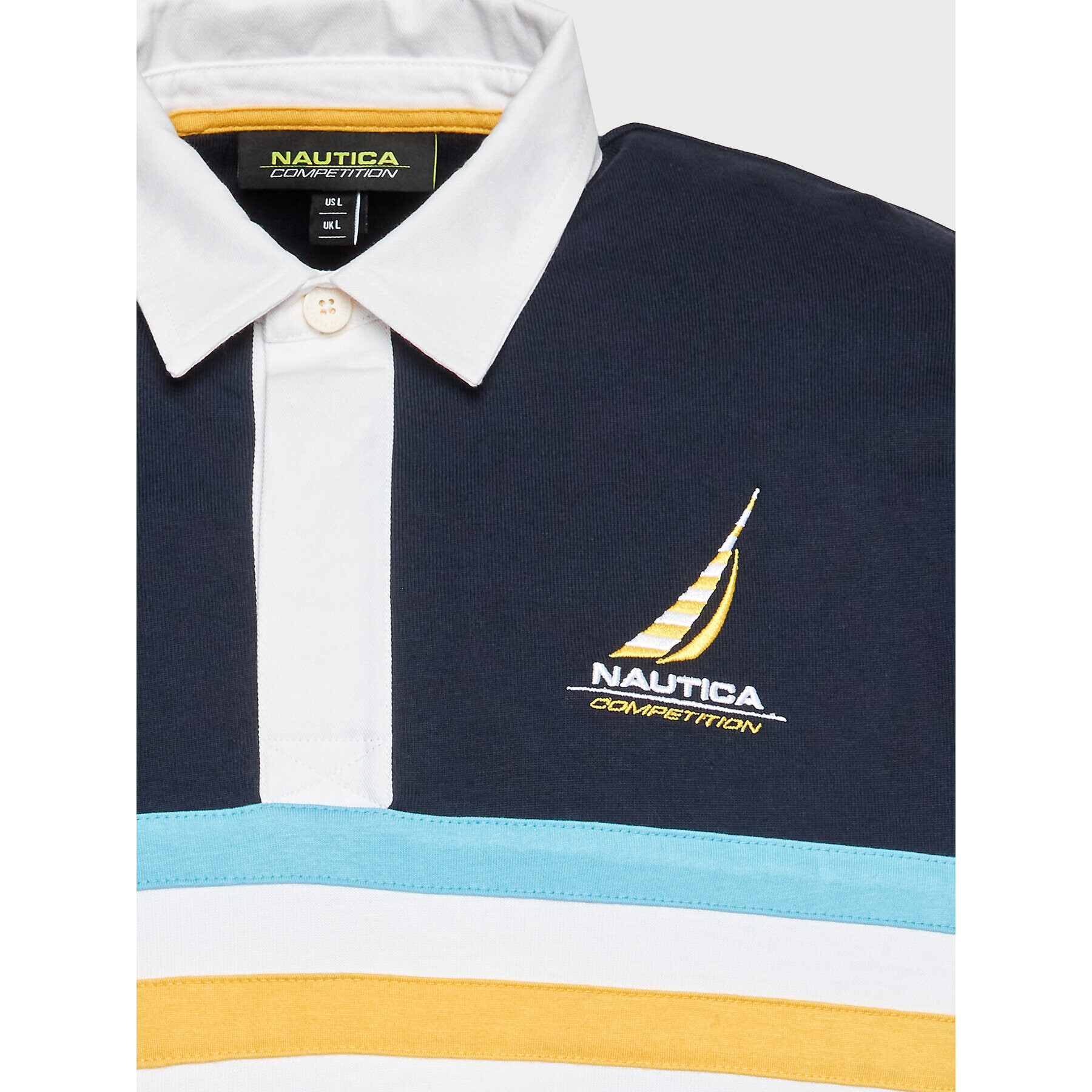 Nautica Polokošile Palm Valley Rugby N7G00767 Tmavomodrá Regular Fit - Pepit.cz