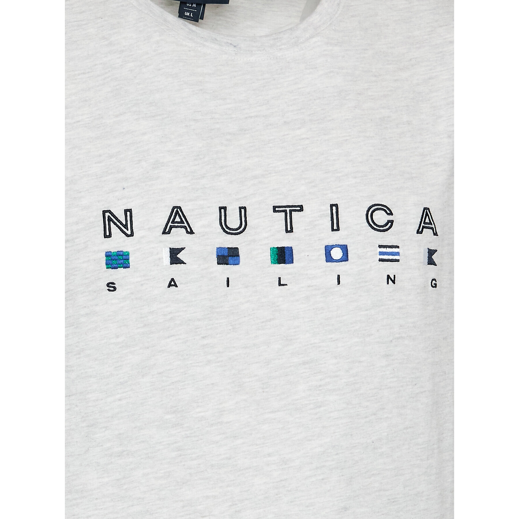 Nautica T-Shirt Noah N1G00403 Šedá Regular Fit - Pepit.cz