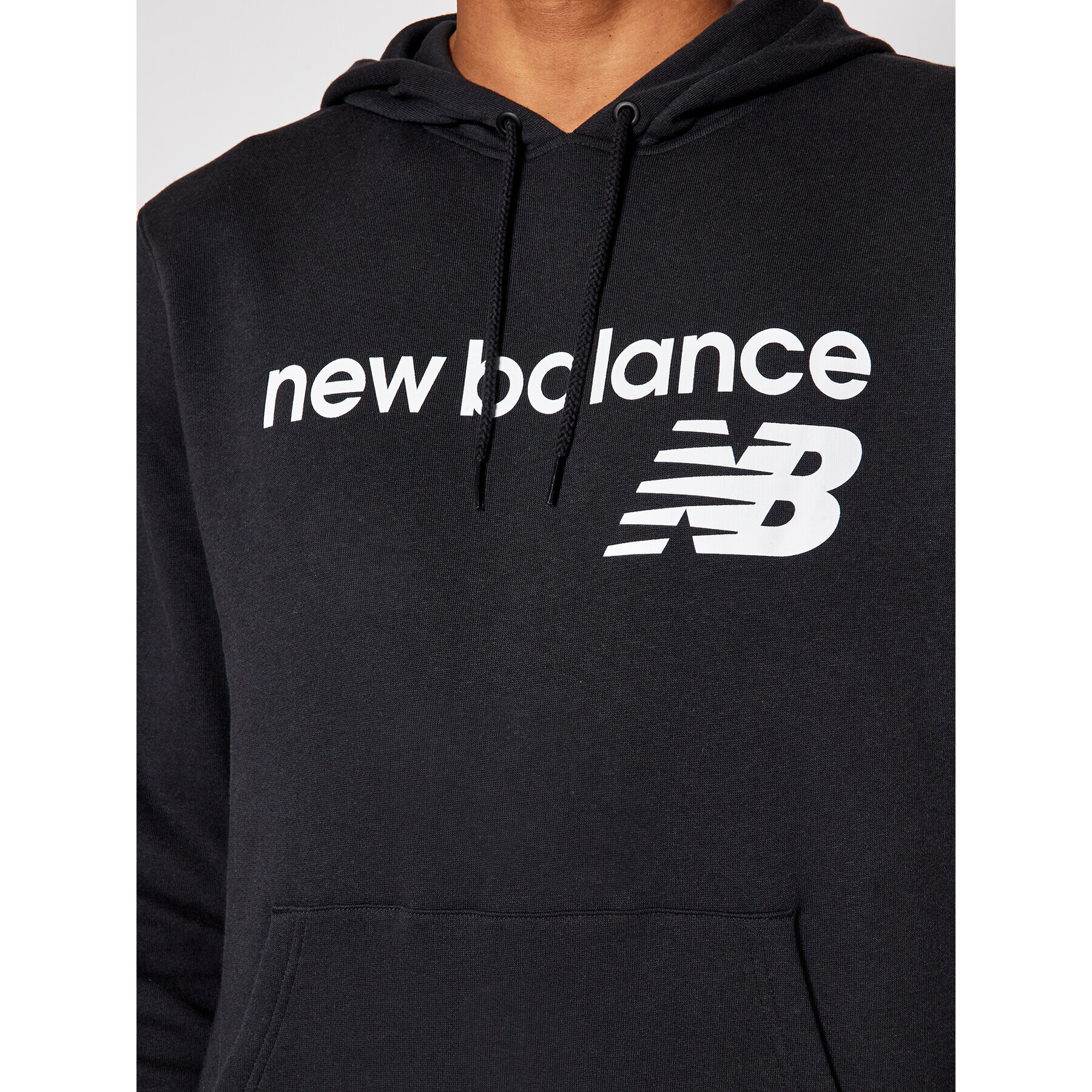 New Balance Mikina C C F Hoodie MT03910 Černá Relaxed Fit - Pepit.cz