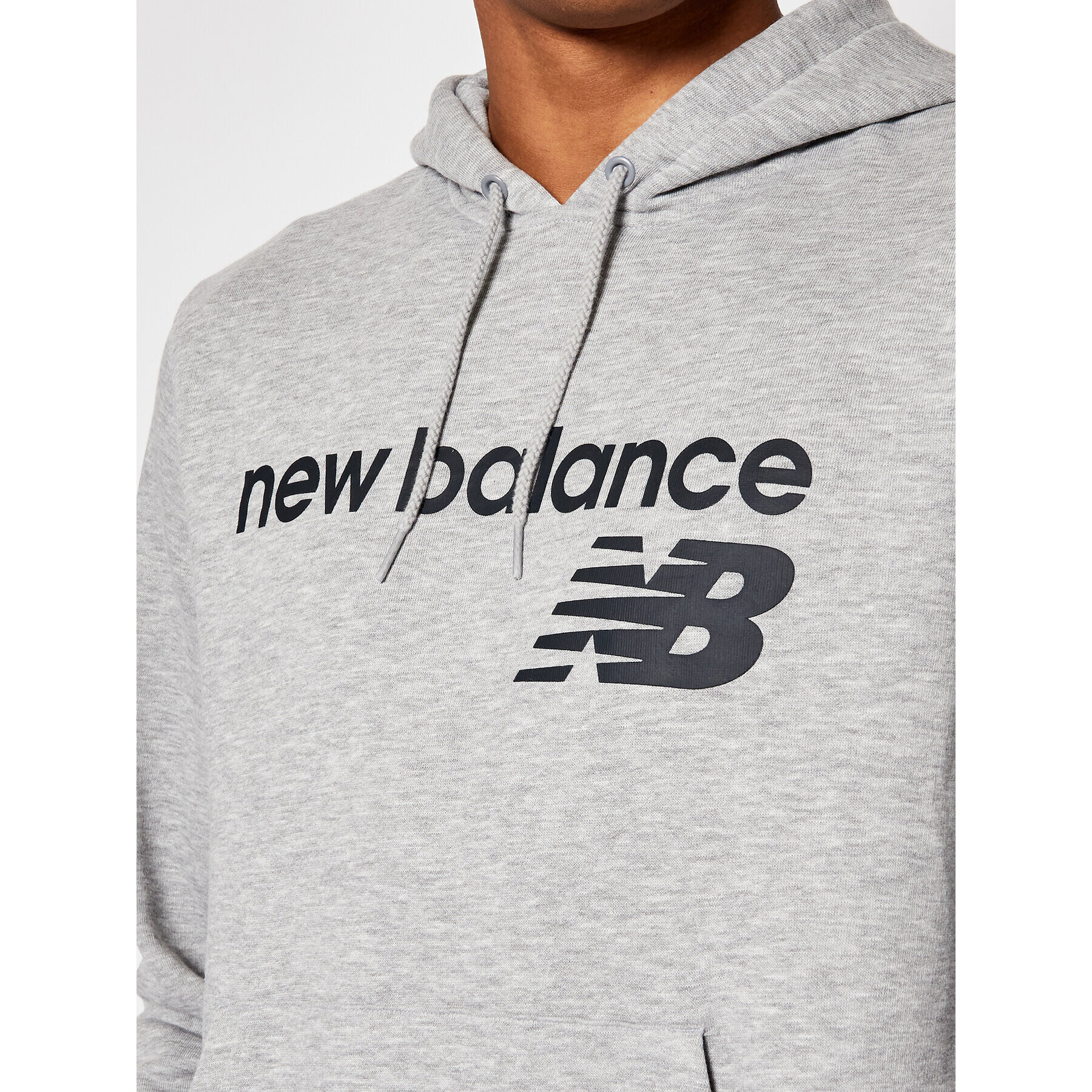 New Balance Mikina C C F Hoodie MT03910 Šedá Relaxed Fit - Pepit.cz