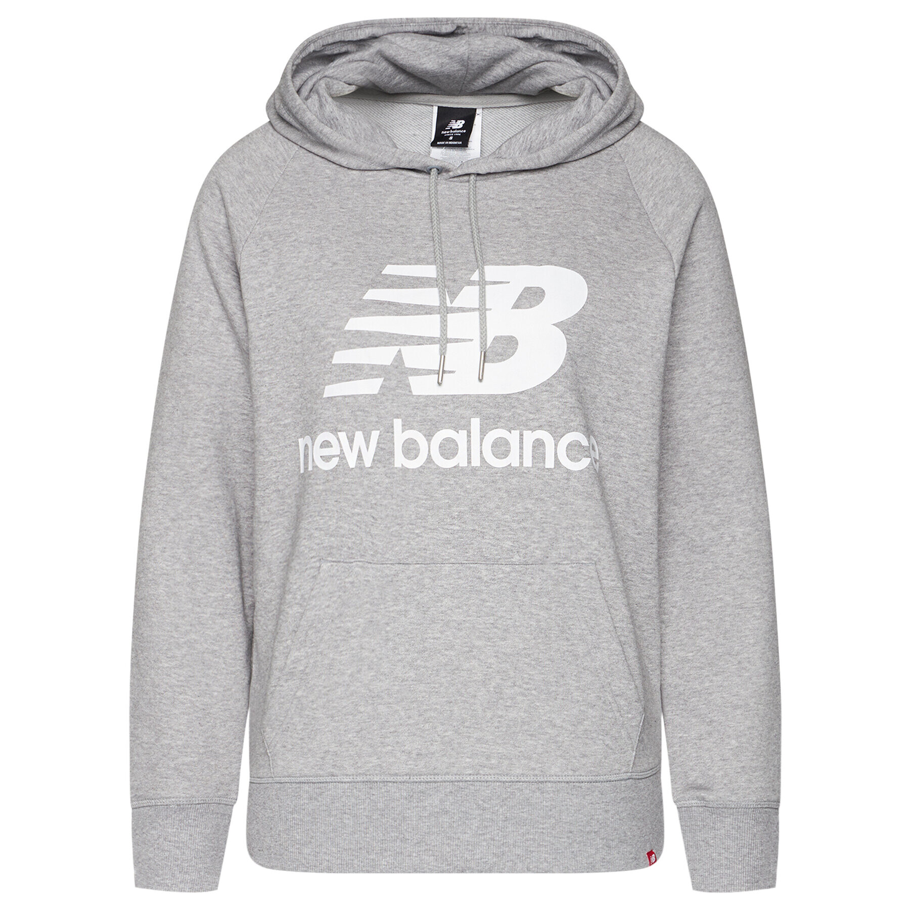 New Balance Mikina Esse po Hoodie NBWT0355 Šedá Relaxed Fit - Pepit.cz