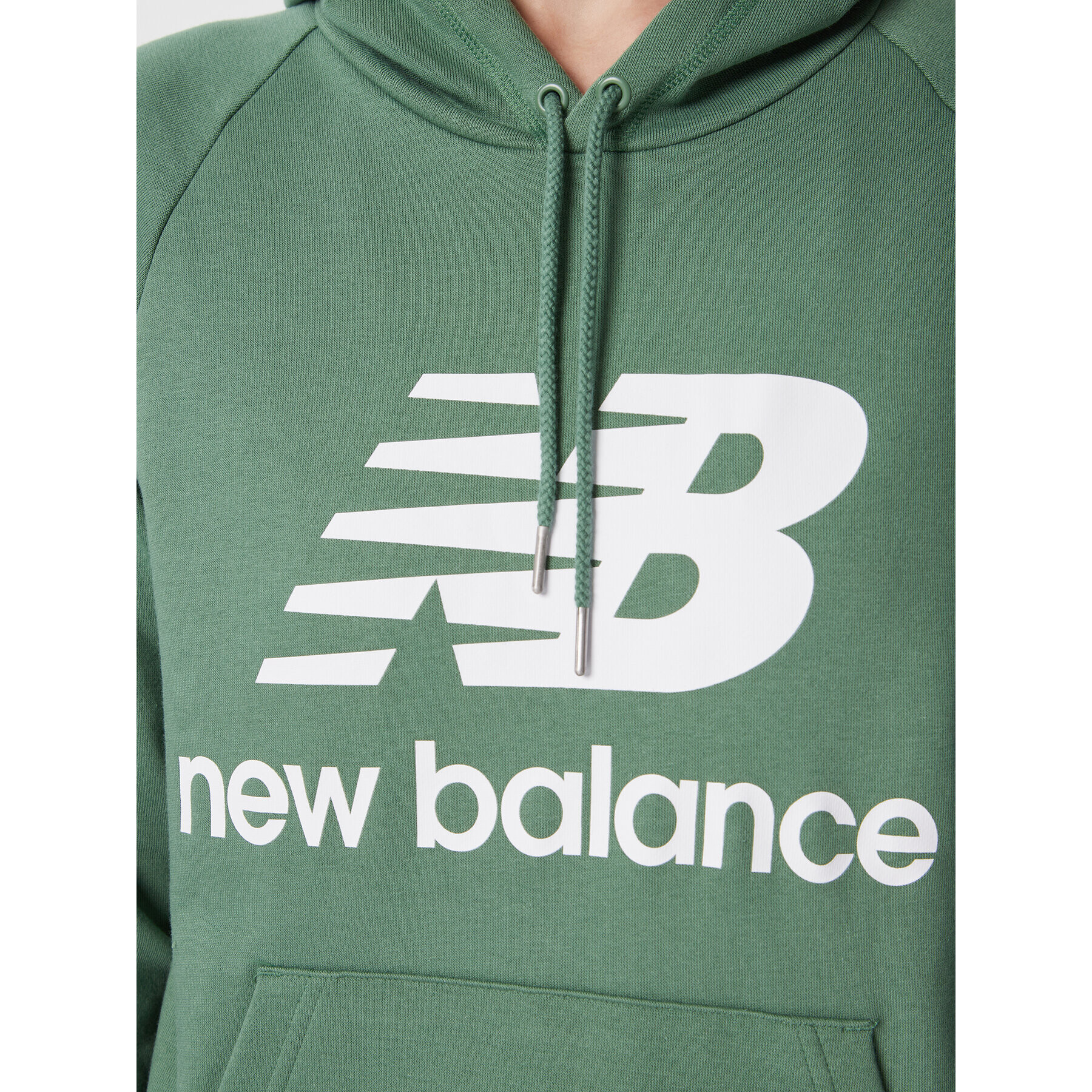 New Balance Mikina WT03550 Zelená Relaxed Fit - Pepit.cz