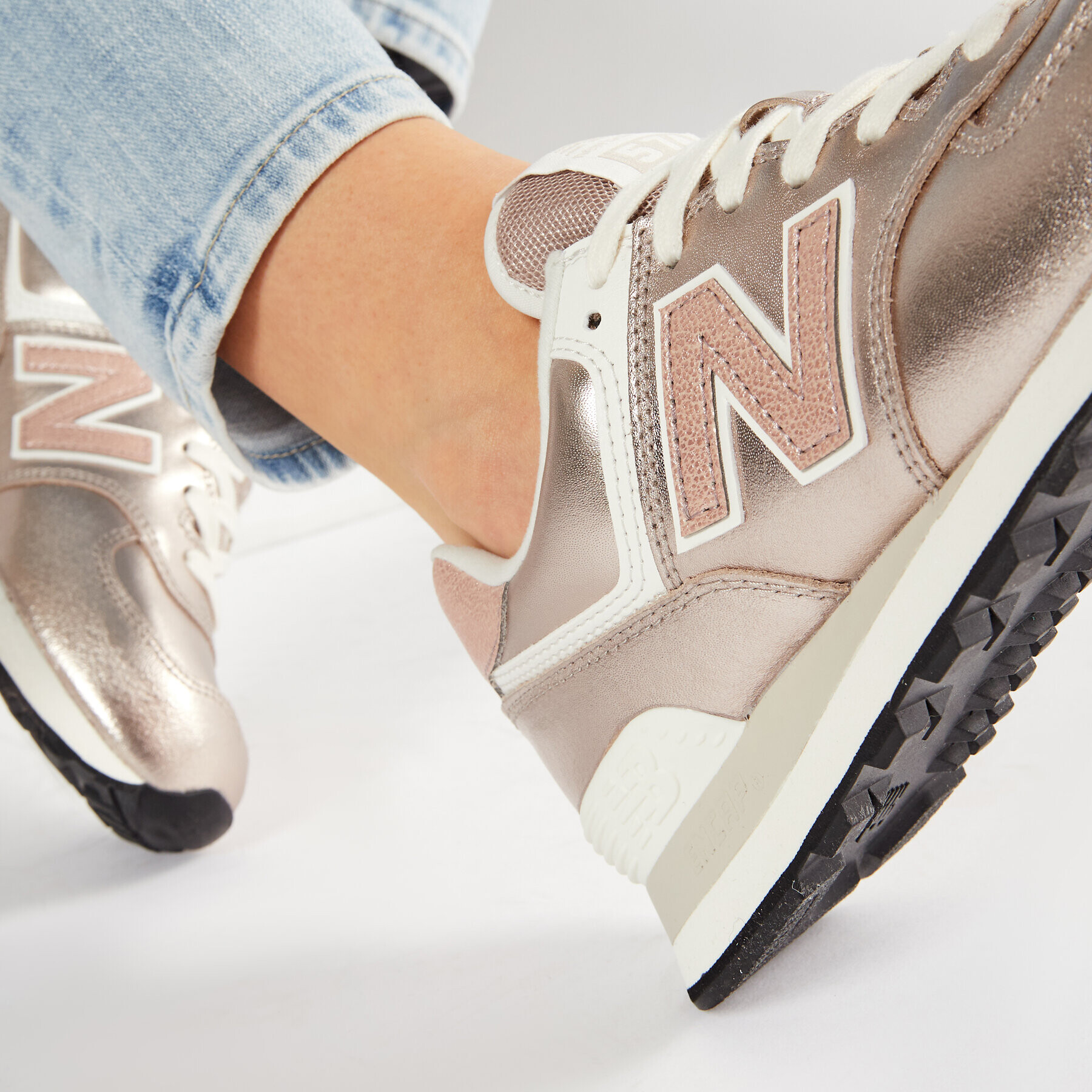 New Balance Sneakersy WL574PM2 Zlatá - Pepit.cz