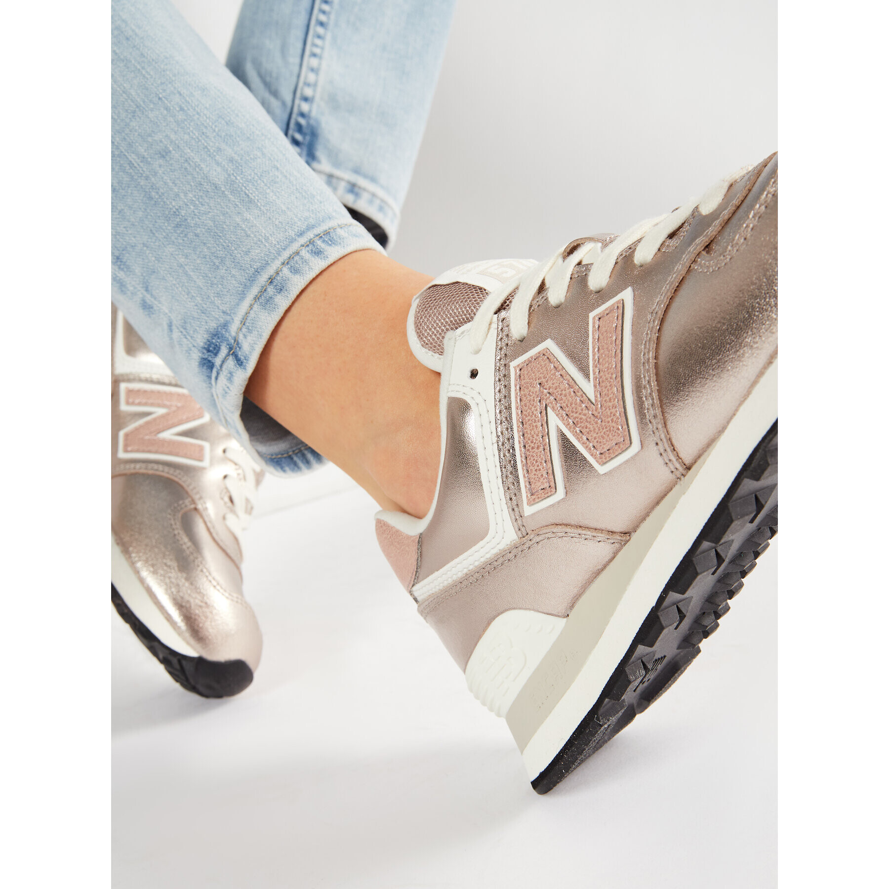 New Balance Sneakersy WL574PM2 Zlatá - Pepit.cz