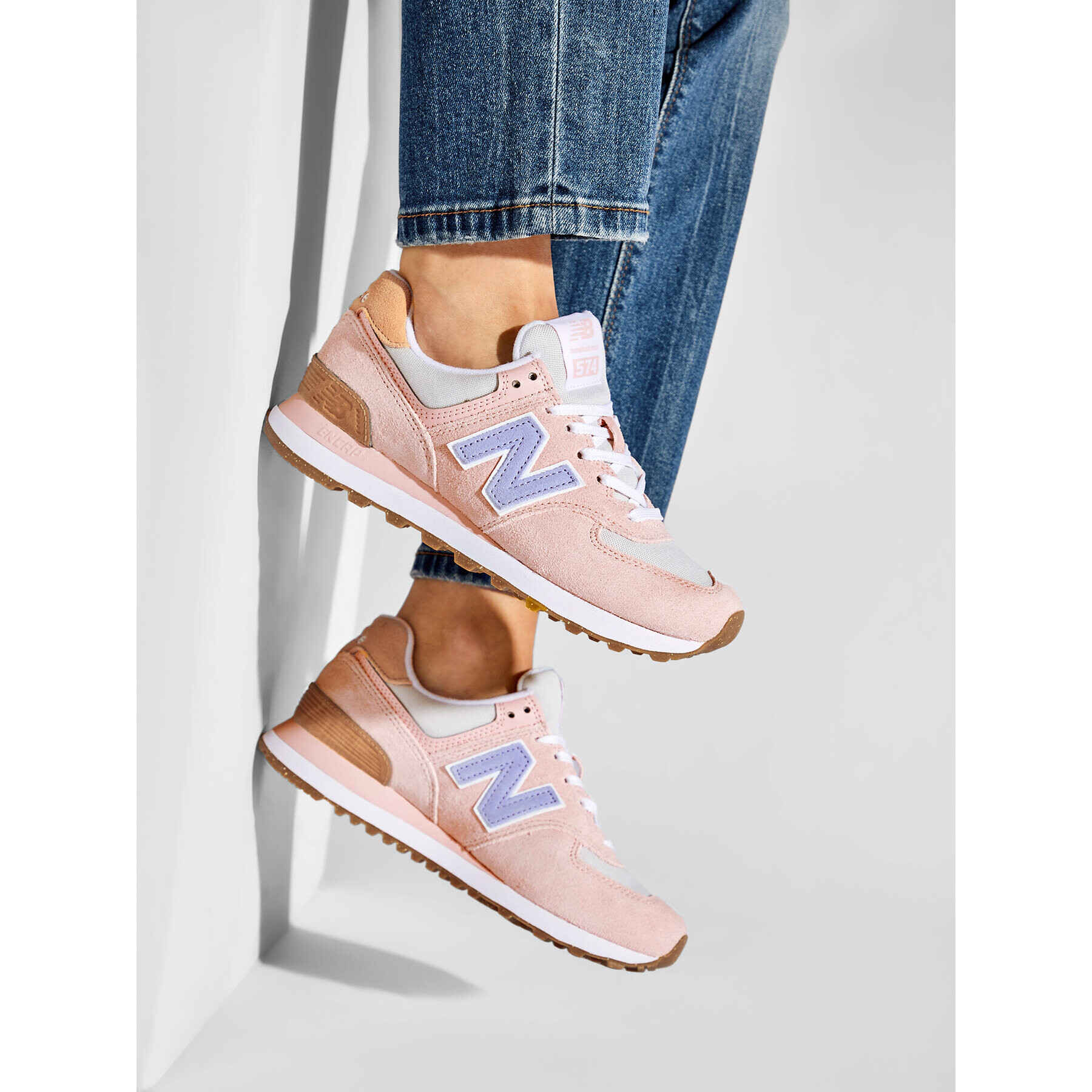 New Balance Sneakersy WL574RB2 Růžová - Pepit.cz