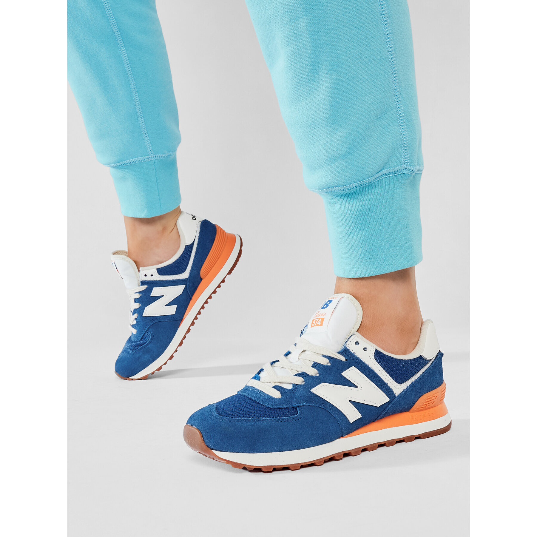 New Balance Sneakersy WL574VA2 Modrá - Pepit.cz