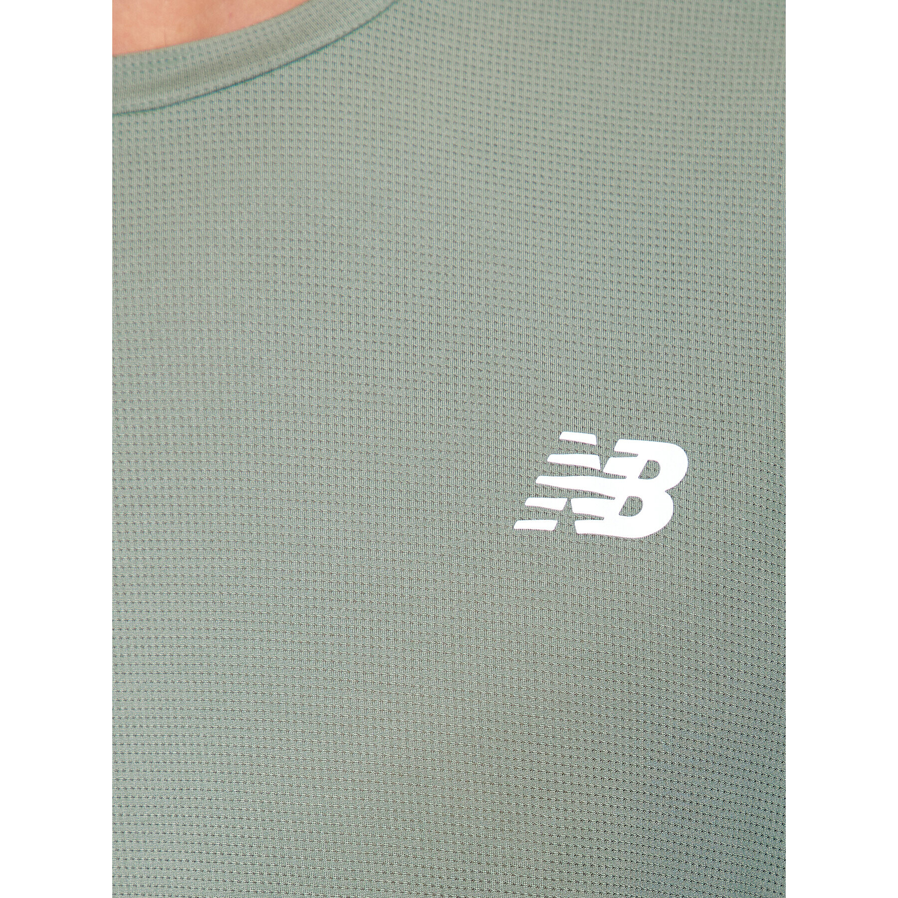 New Balance T-Shirt Accelerate Short Sleeve MT23222 Zelená Regular Fit - Pepit.cz