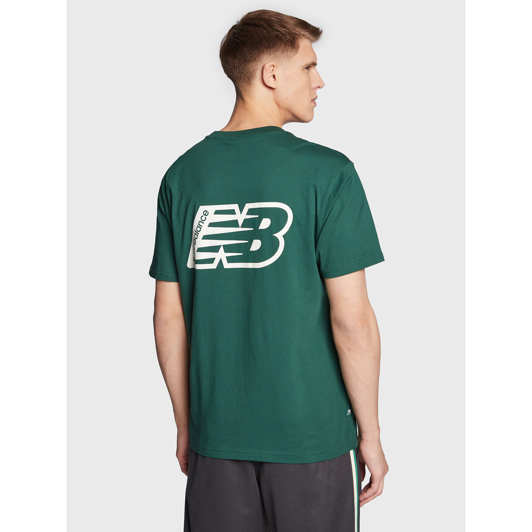 New Balance T-Shirt Essentials Graphic MT23514 Zelená Relaxed Fit - Pepit.cz