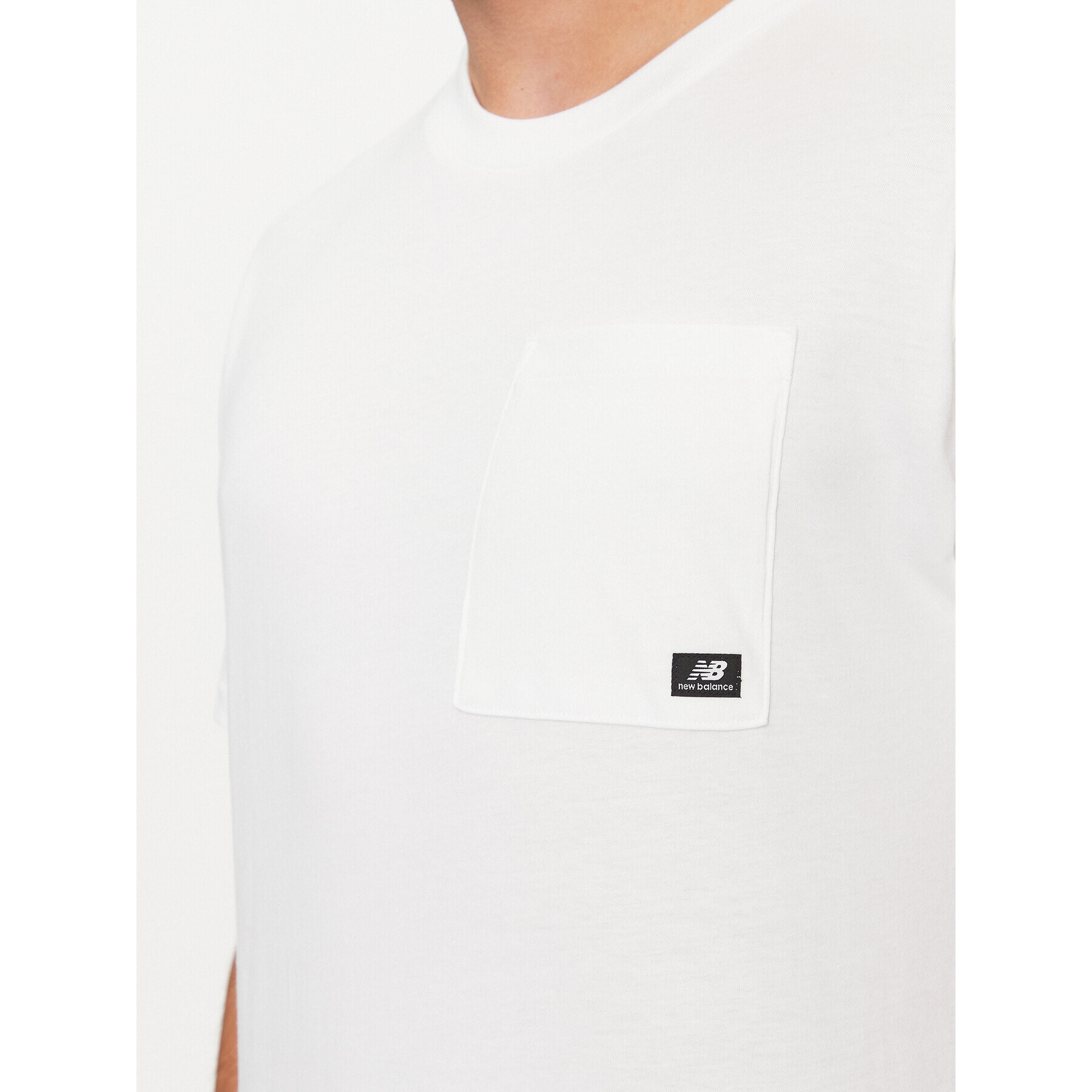 New Balance T-Shirt Essentials Reimagined Cotton Jersey Short Sleeve T-shirt MT31542 Bílá Regular Fit - Pepit.cz