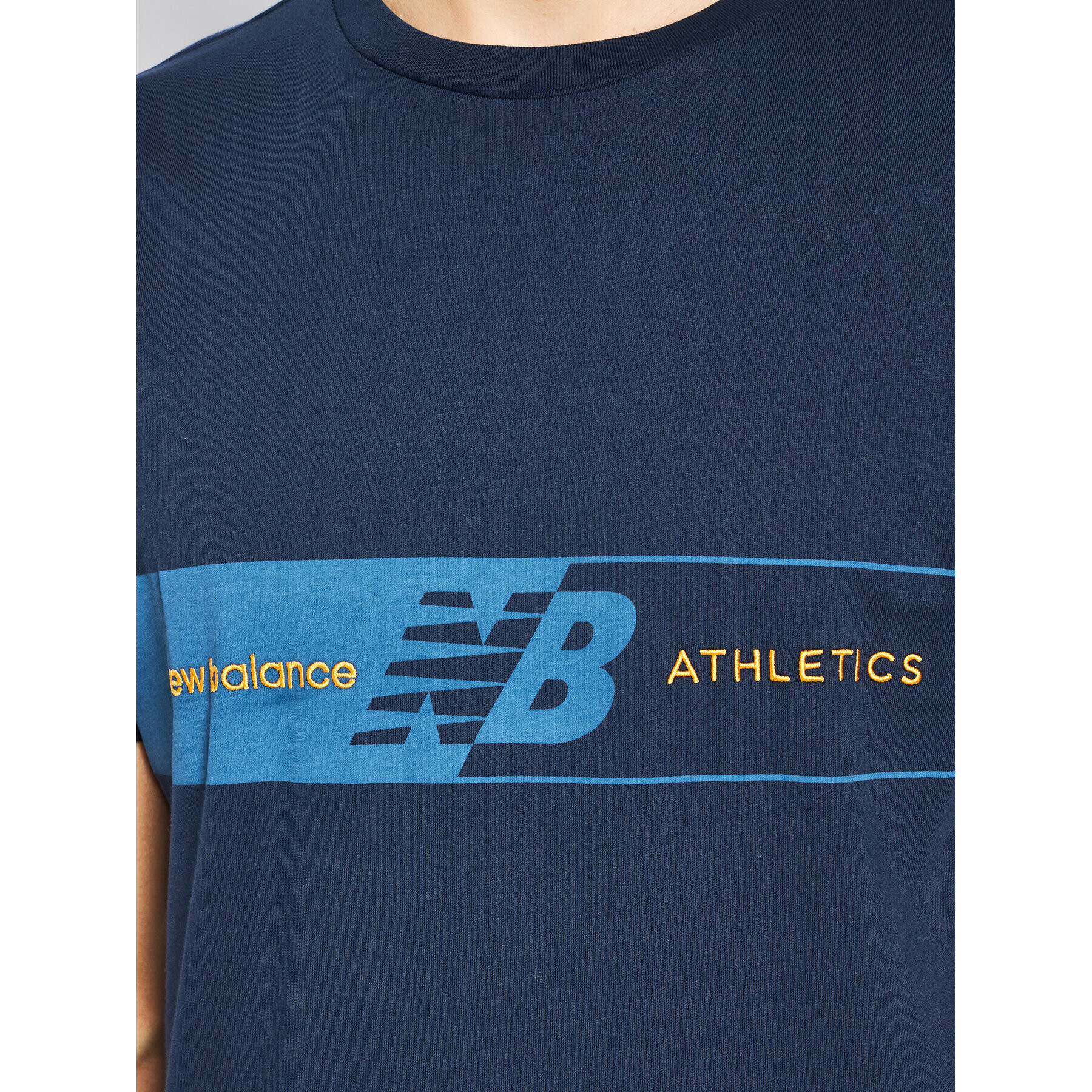 New Balance T-Shirt Keylinet MT01510 Tmavomodrá Relaxed Fit - Pepit.cz