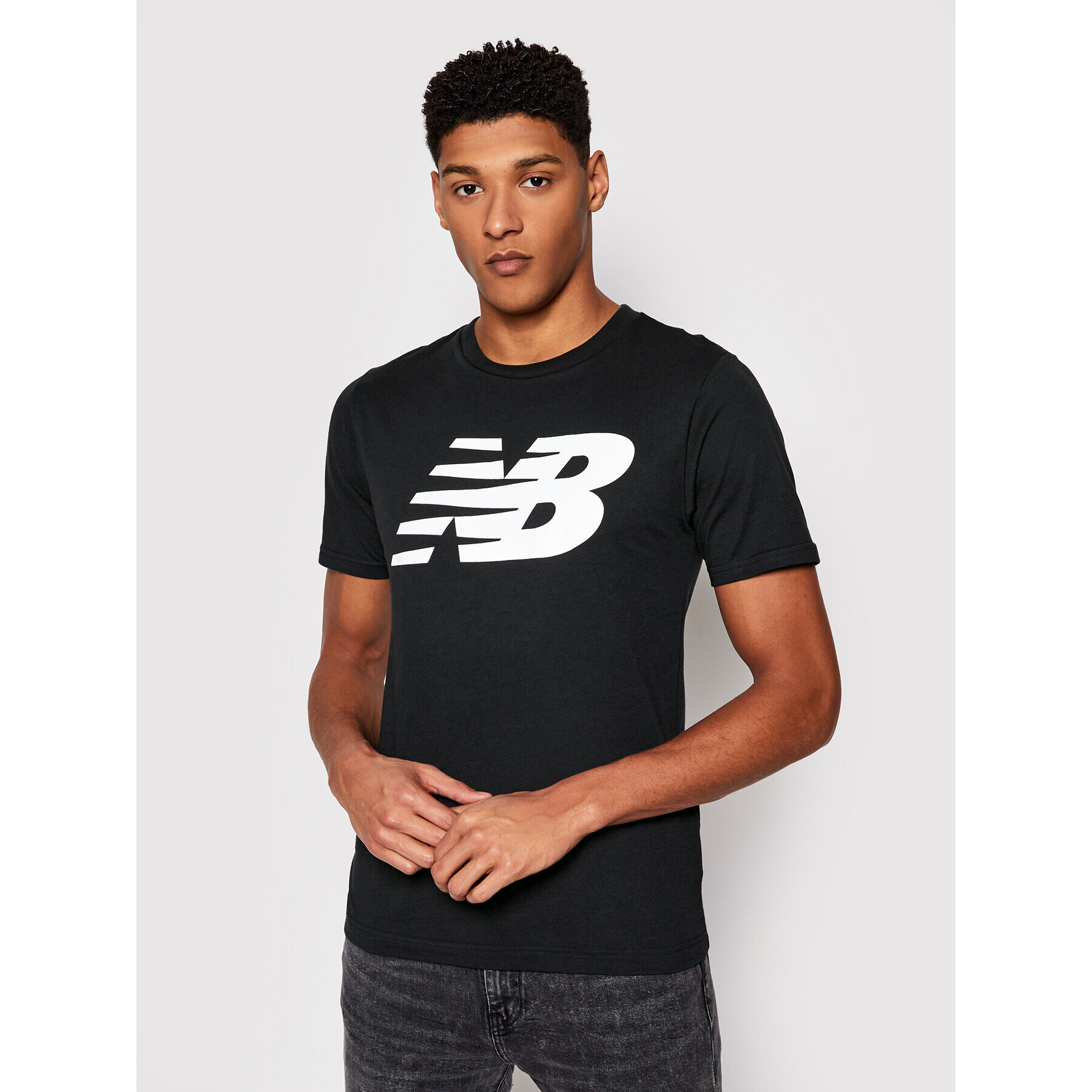 New Balance T-Shirt MT03919 Černá Regular Fit - Pepit.cz