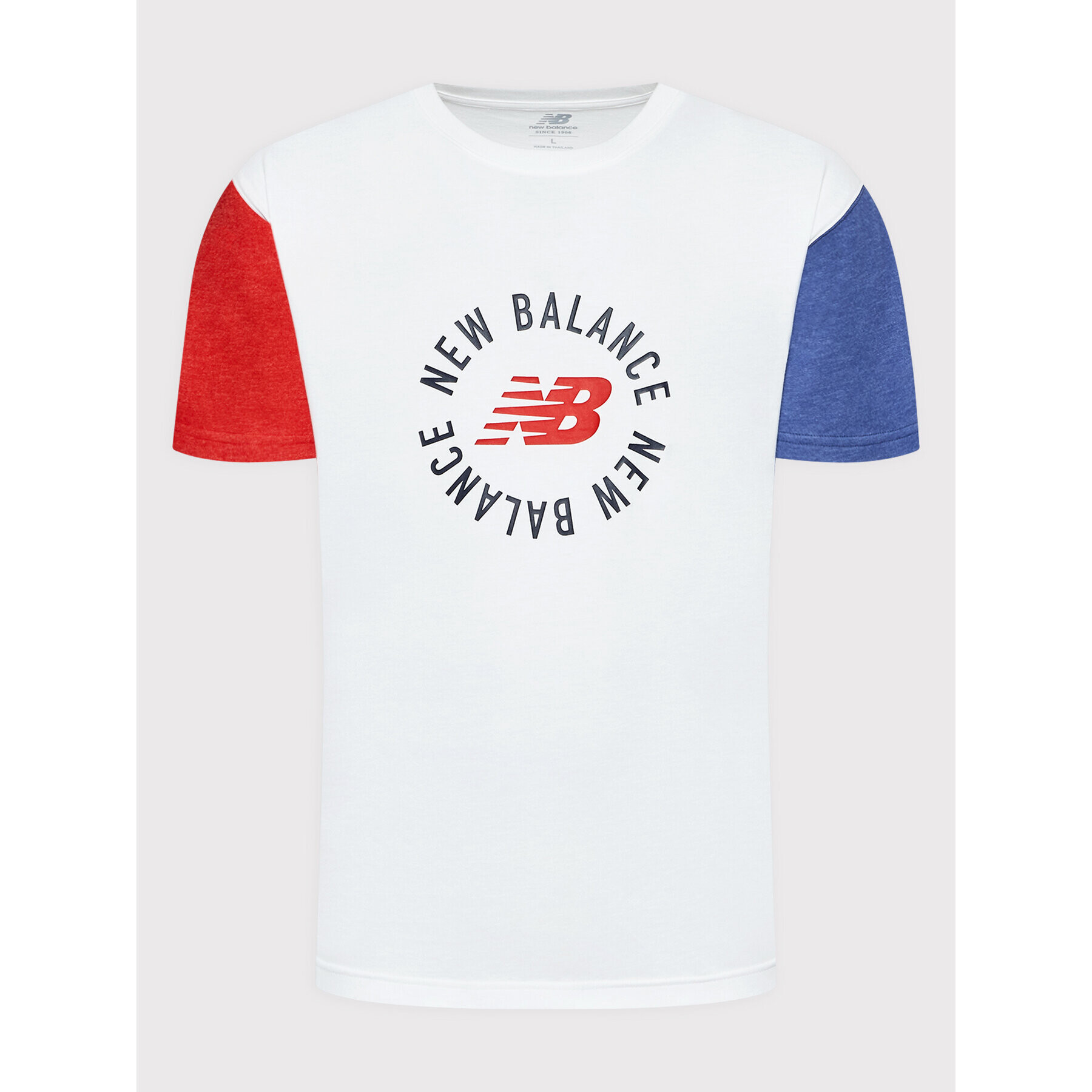 New Balance T-Shirt MT21901 Bílá Relaxed Fit - Pepit.cz