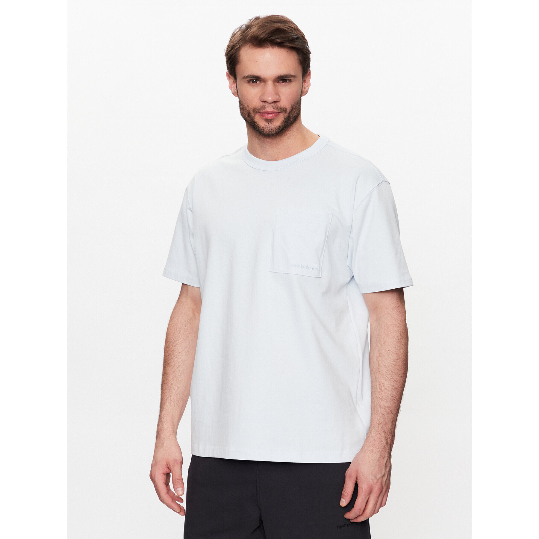 New Balance T-Shirt MT23567 Modrá Relaxed Fit - Pepit.cz