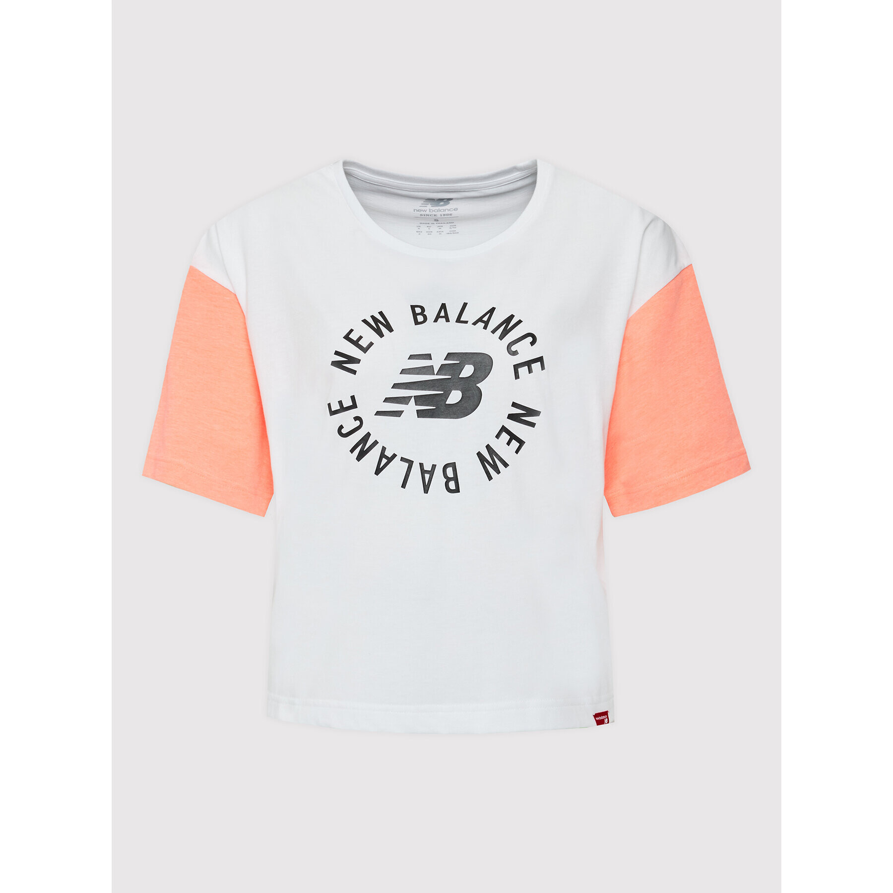 New Balance T-Shirt Sprt Snl WT21800 Bílá Relaxed Fit - Pepit.cz