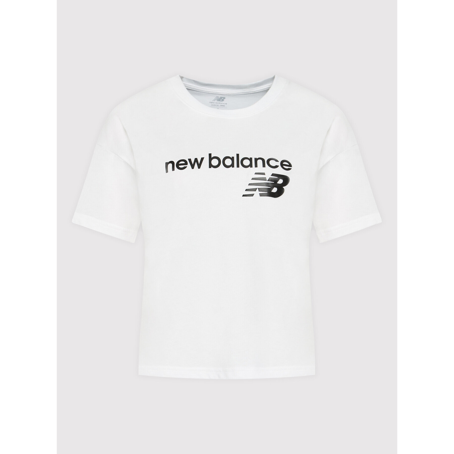 New Balance T-Shirt WT03805 Bílá Relaxed Fit - Pepit.cz