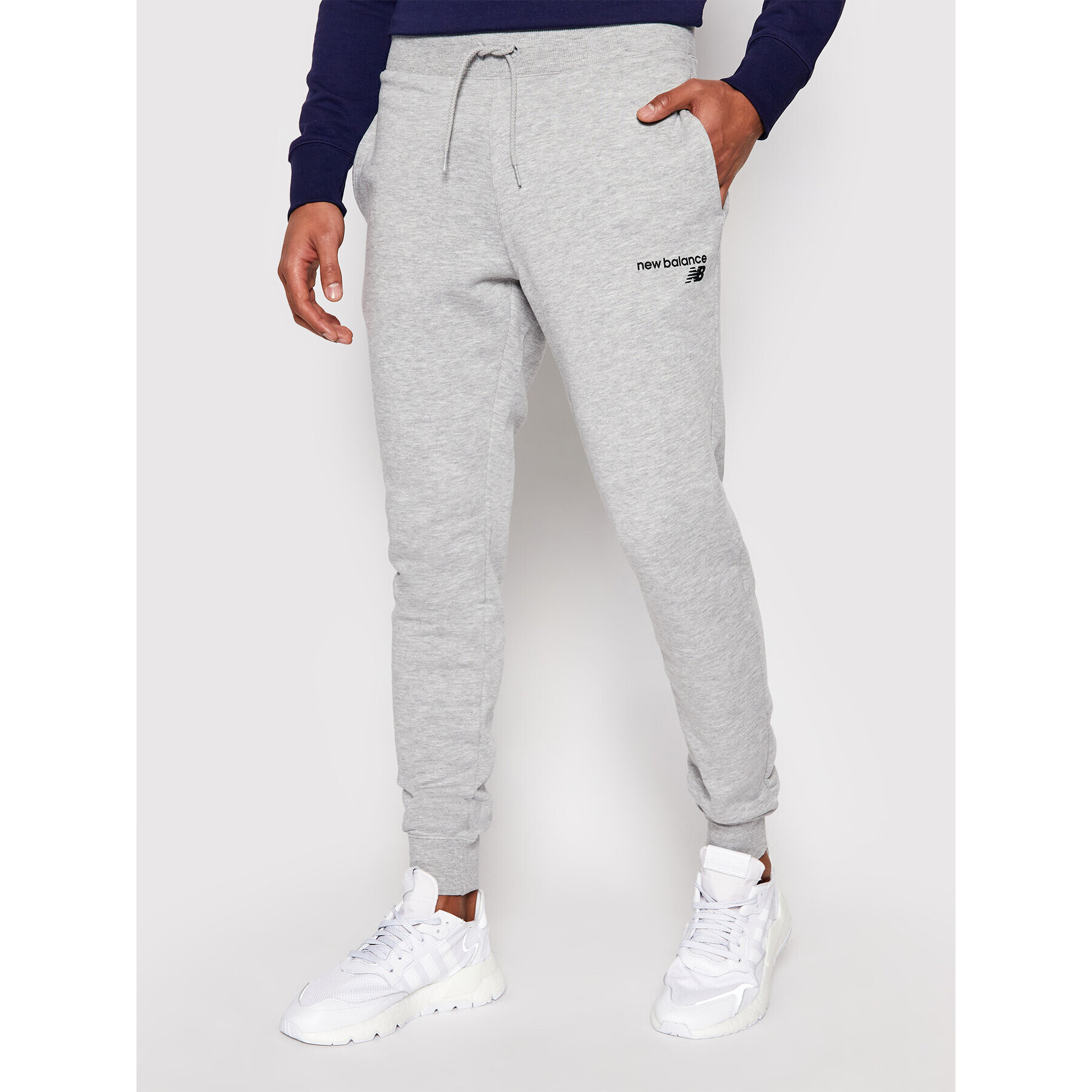 New Balance Teplákové kalhoty C C F Pant MP03904 Šedá Athletic Fit - Pepit.cz