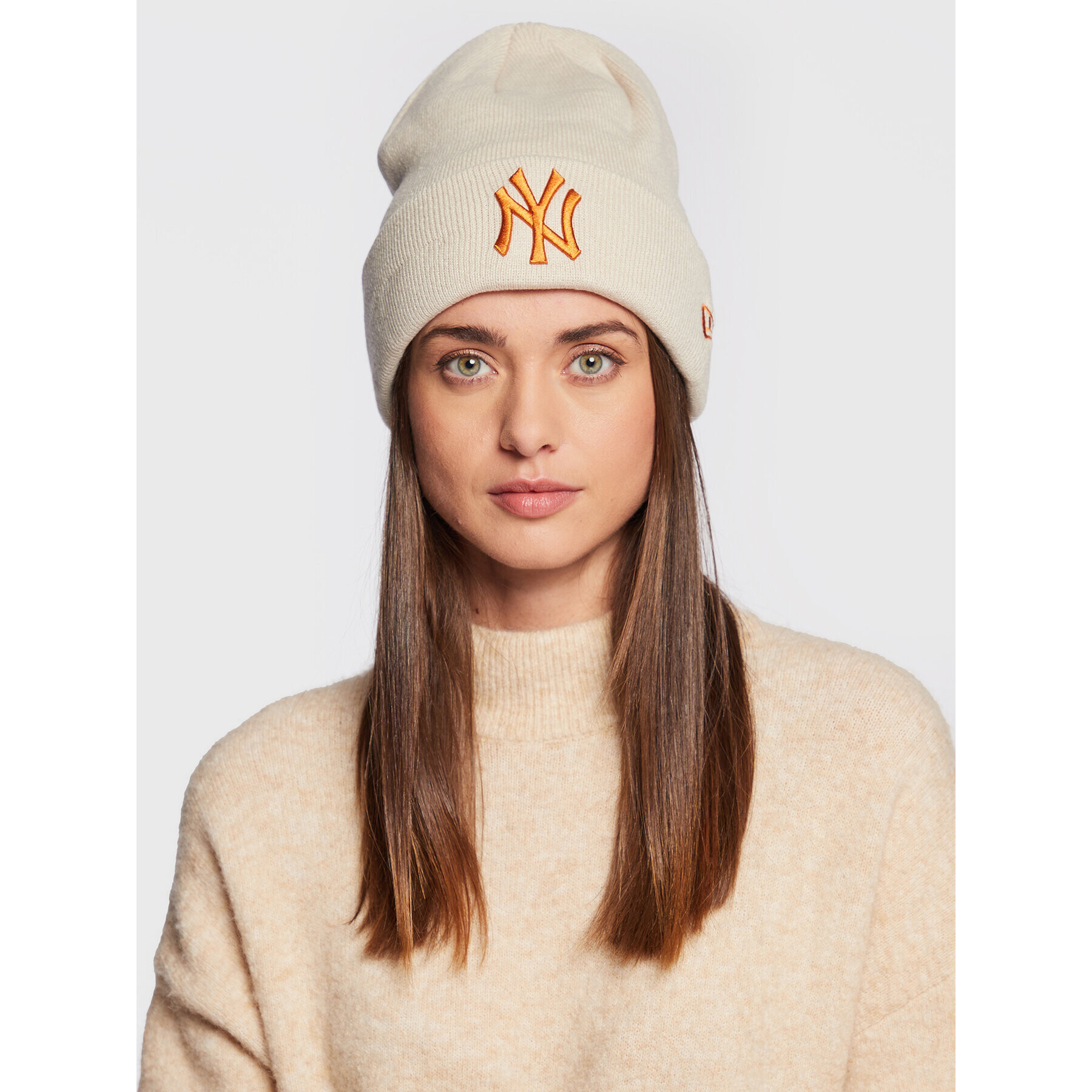 New Era Čepice Yankees League Essential Beanie 60284957 Béžová - Pepit.cz