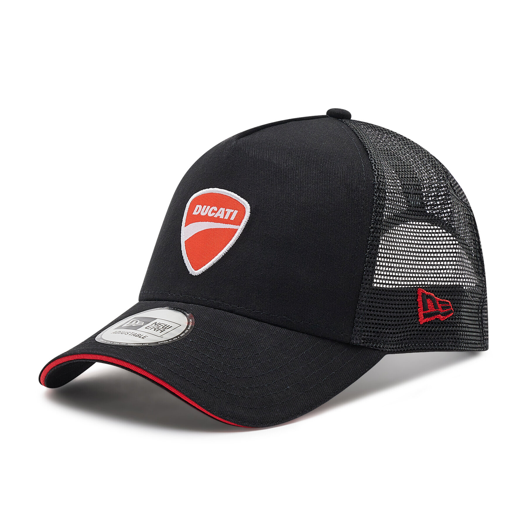 New Era Kšiltovka Ducati Brushed Cotton A-Frame Trucker 60221485 Černá - Pepit.cz