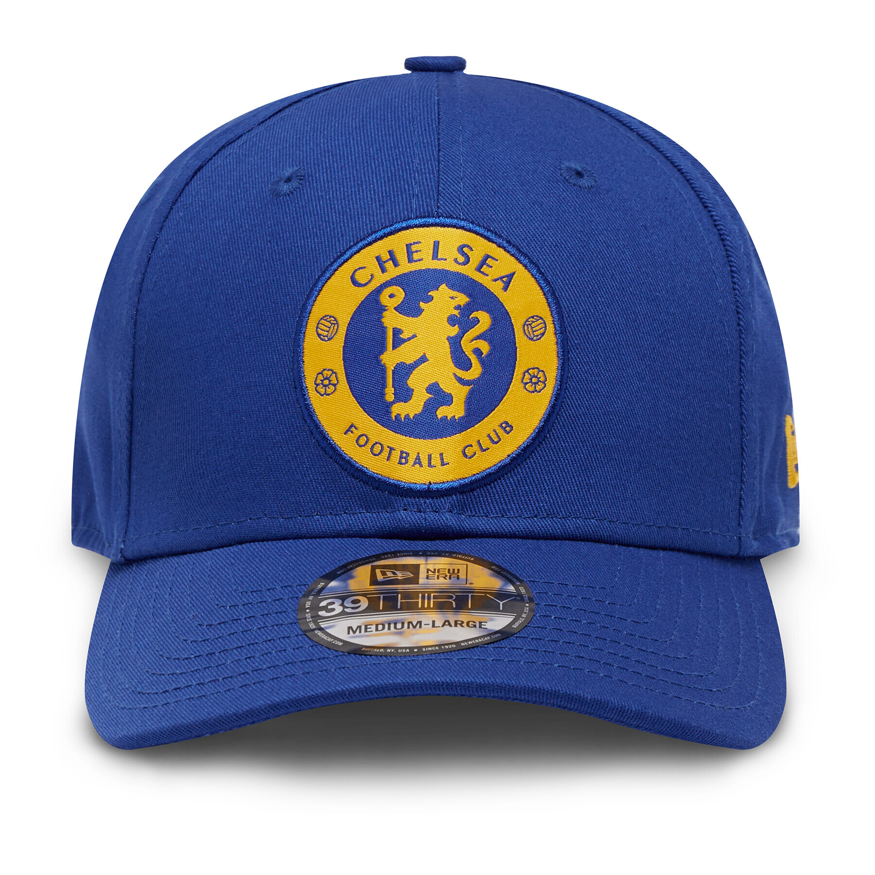 New Era Kšiltovka Gorra Chelsea FC Lion Crest Pop Crest 39Thirty 60284531 Modrá - Pepit.cz