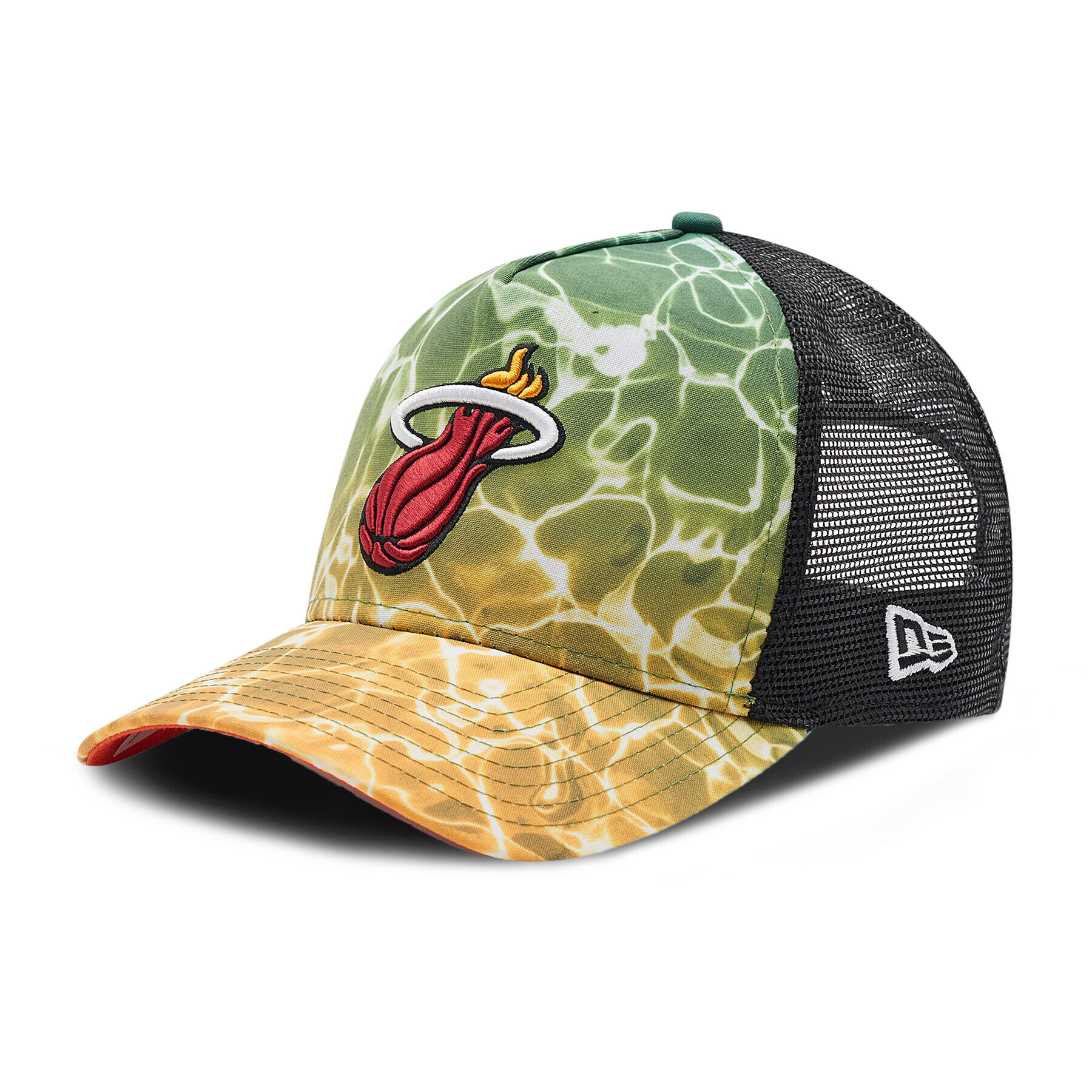 New Era Kšiltovka Miami Heat Summer City A-Frame Trucker 60240453 Barevná - Pepit.cz