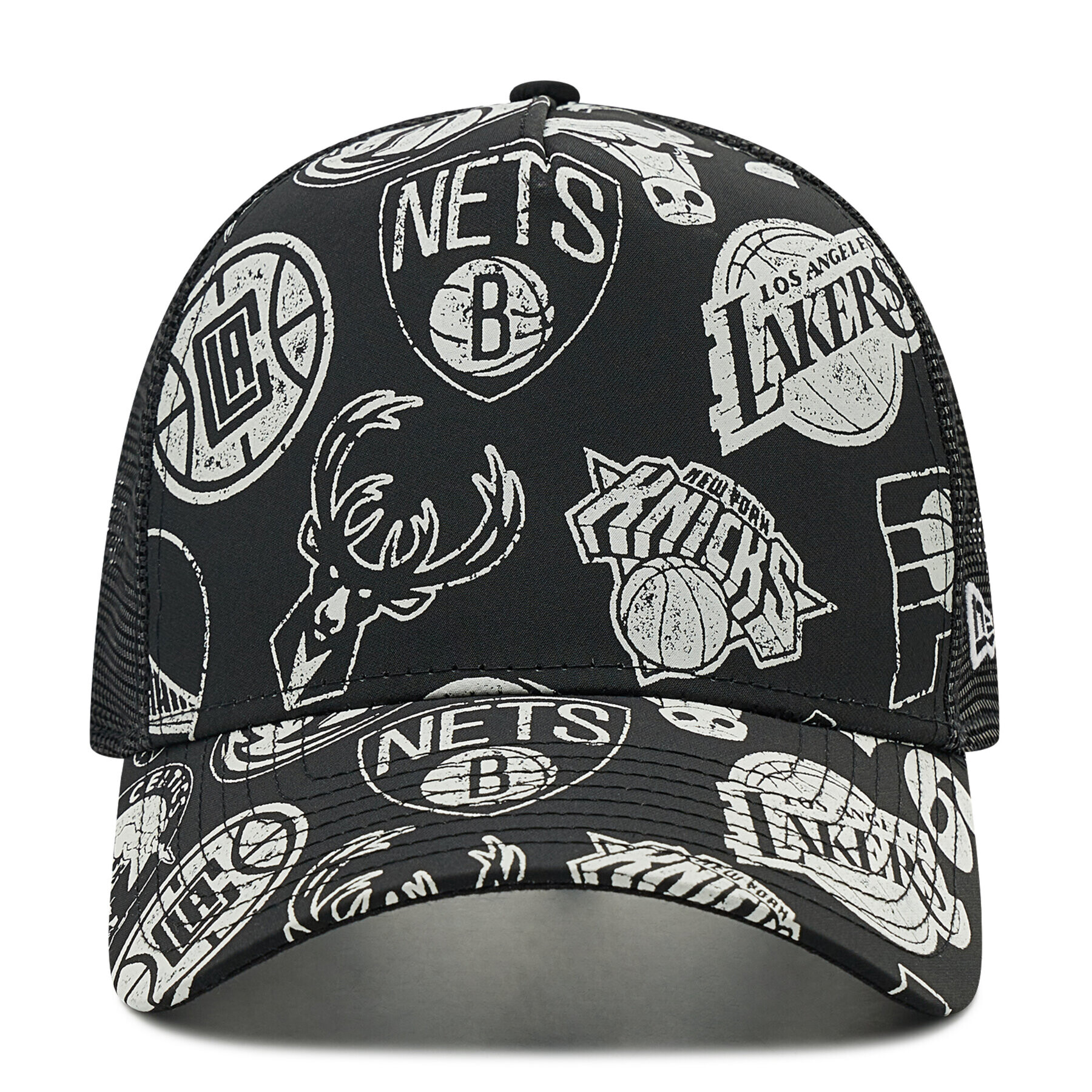 New Era Kšiltovka NBA All Over Print 60222557 Černá - Pepit.cz