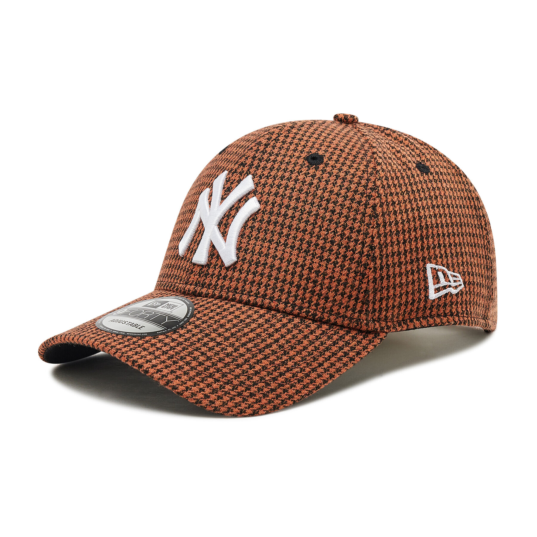 New Era Kšiltovka New York Yankees Houndstooth 9Forty 60184649 Hnědá - Pepit.cz