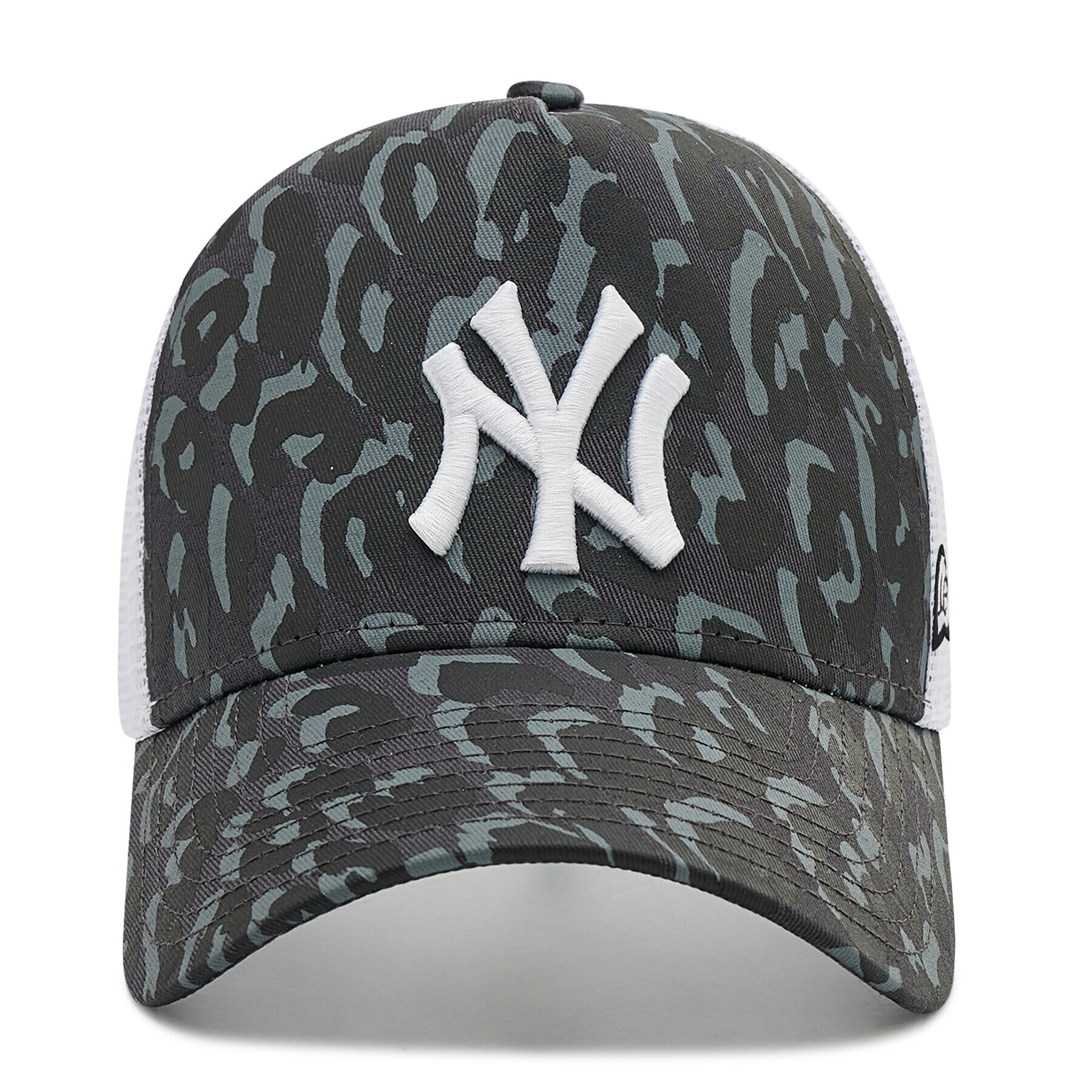 New Era Kšiltovka New York Yankees Leopard Print A-Frame Trucker 60222318 Šedá - Pepit.cz